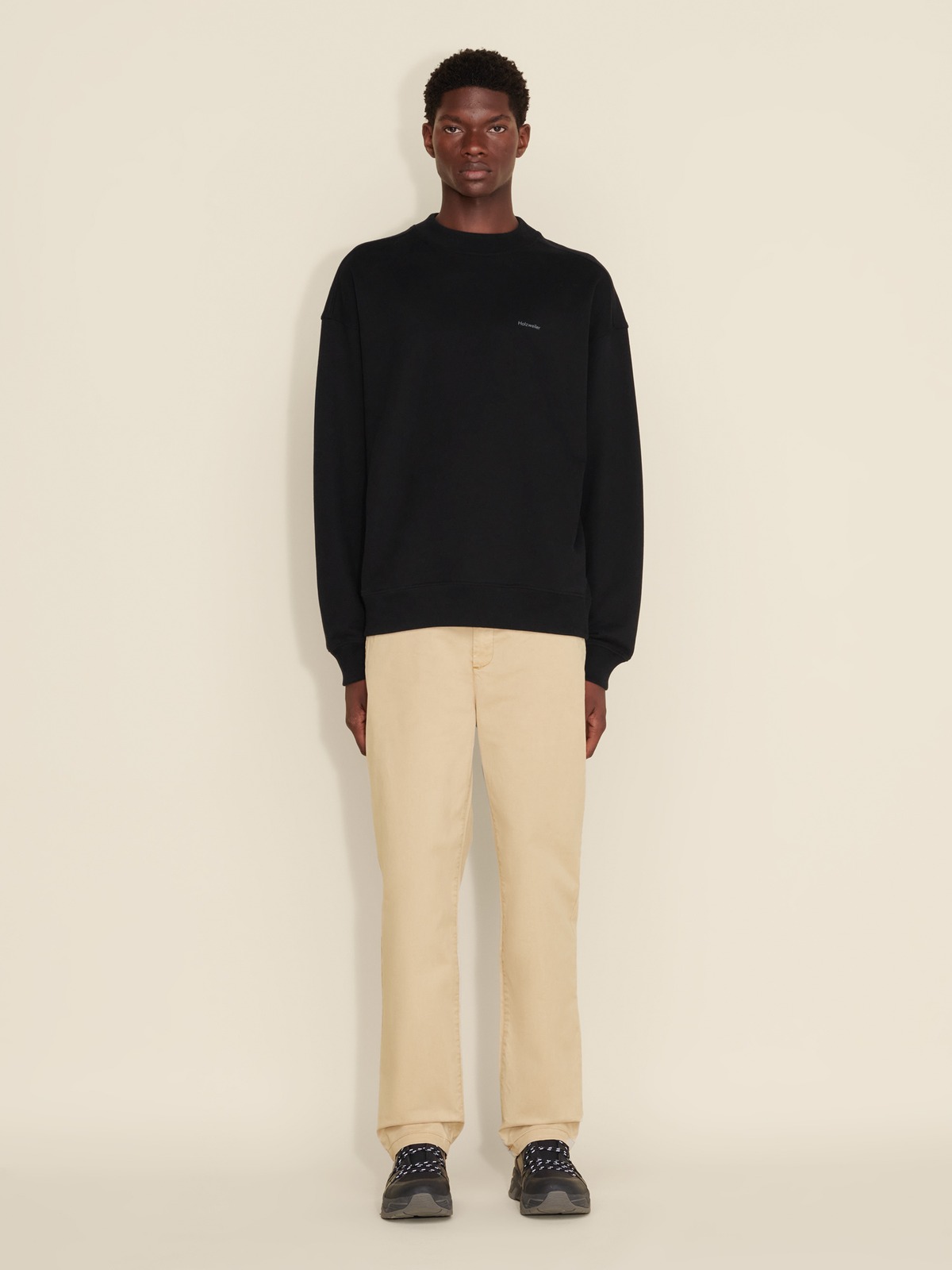 Relaxed Sweater - Black - Holzweiler