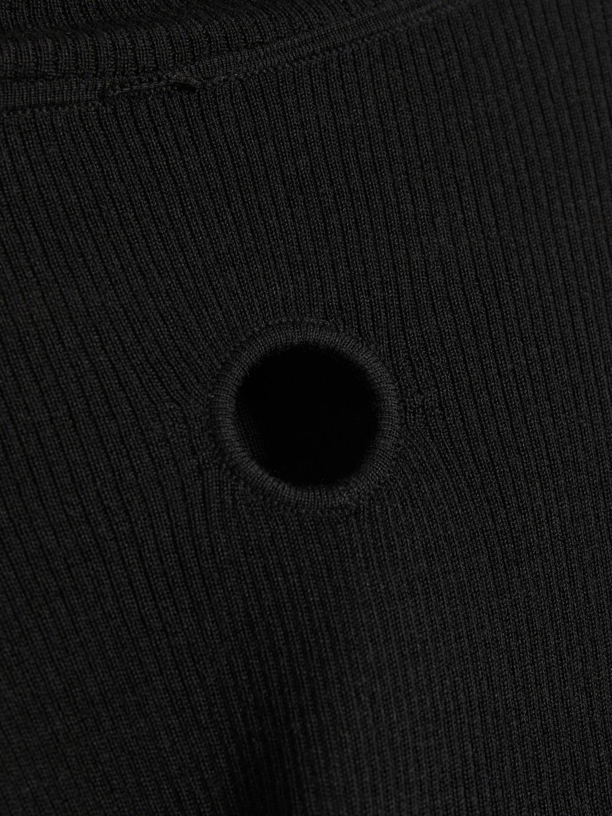 Merino Rib Turtle - Black - Holzweiler