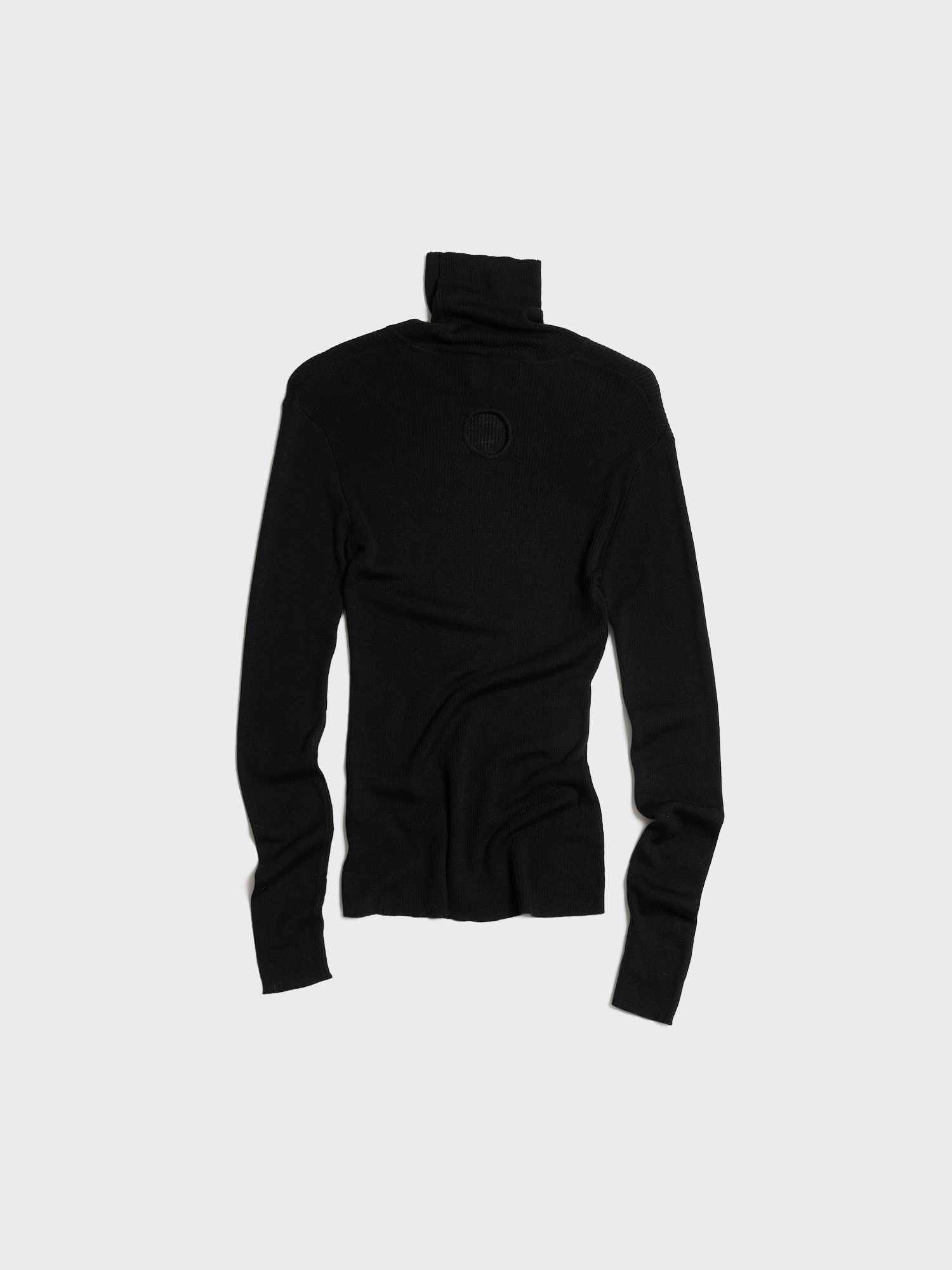 Merino Rib Turtle - Black - Holzweiler