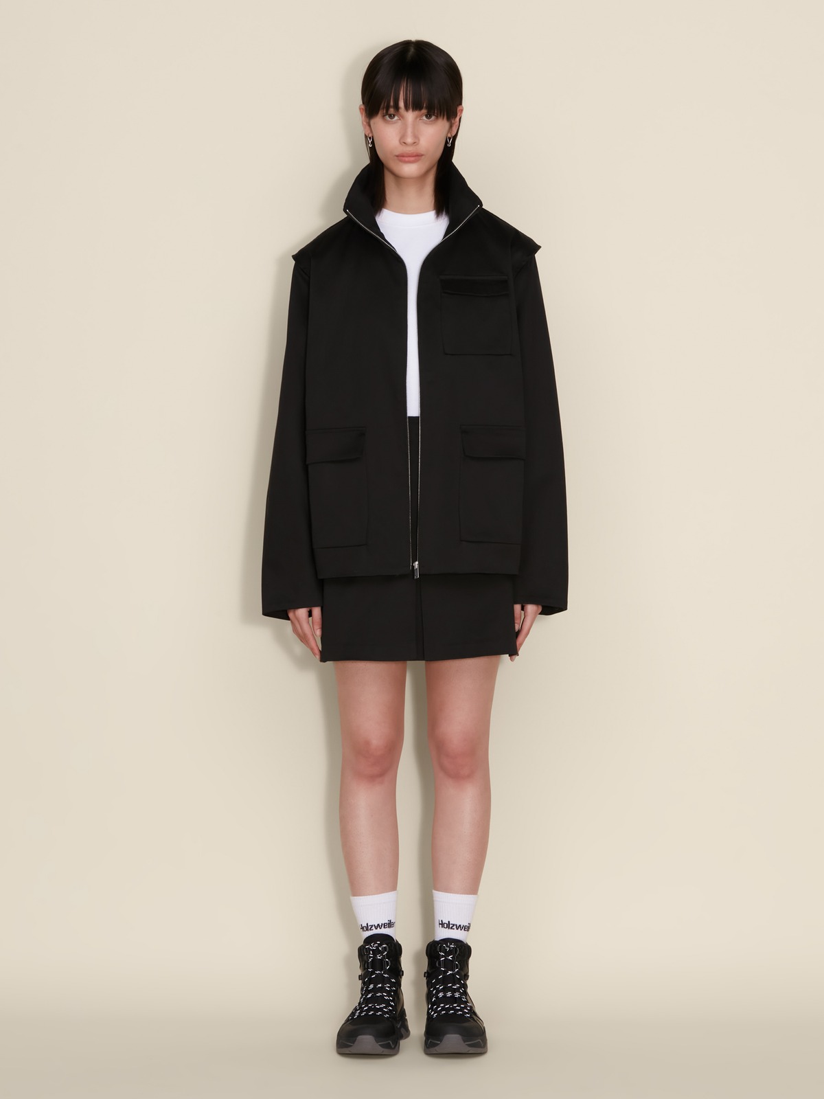 【関税込み】Holzweiler ブラック Caro カーゴパンツ Caro Cargo Trousers - Black - Holzweiler