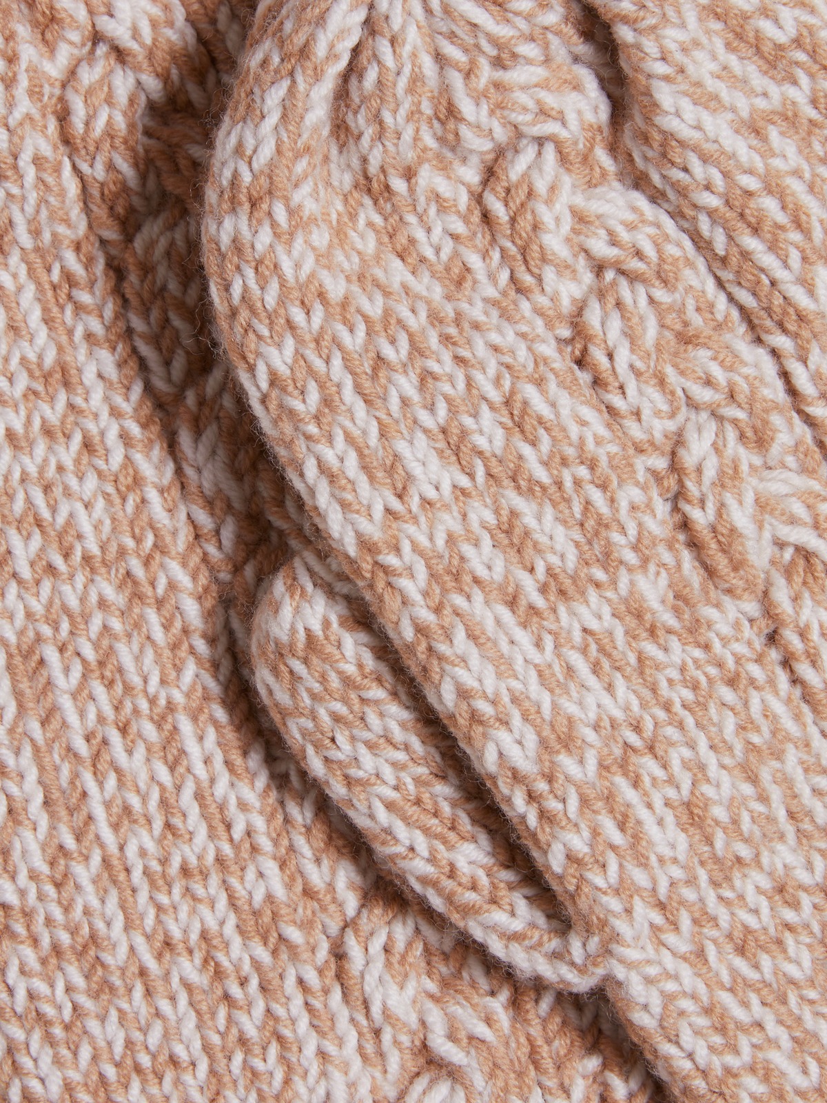 Mio Cable Mittens Beige Mix 2