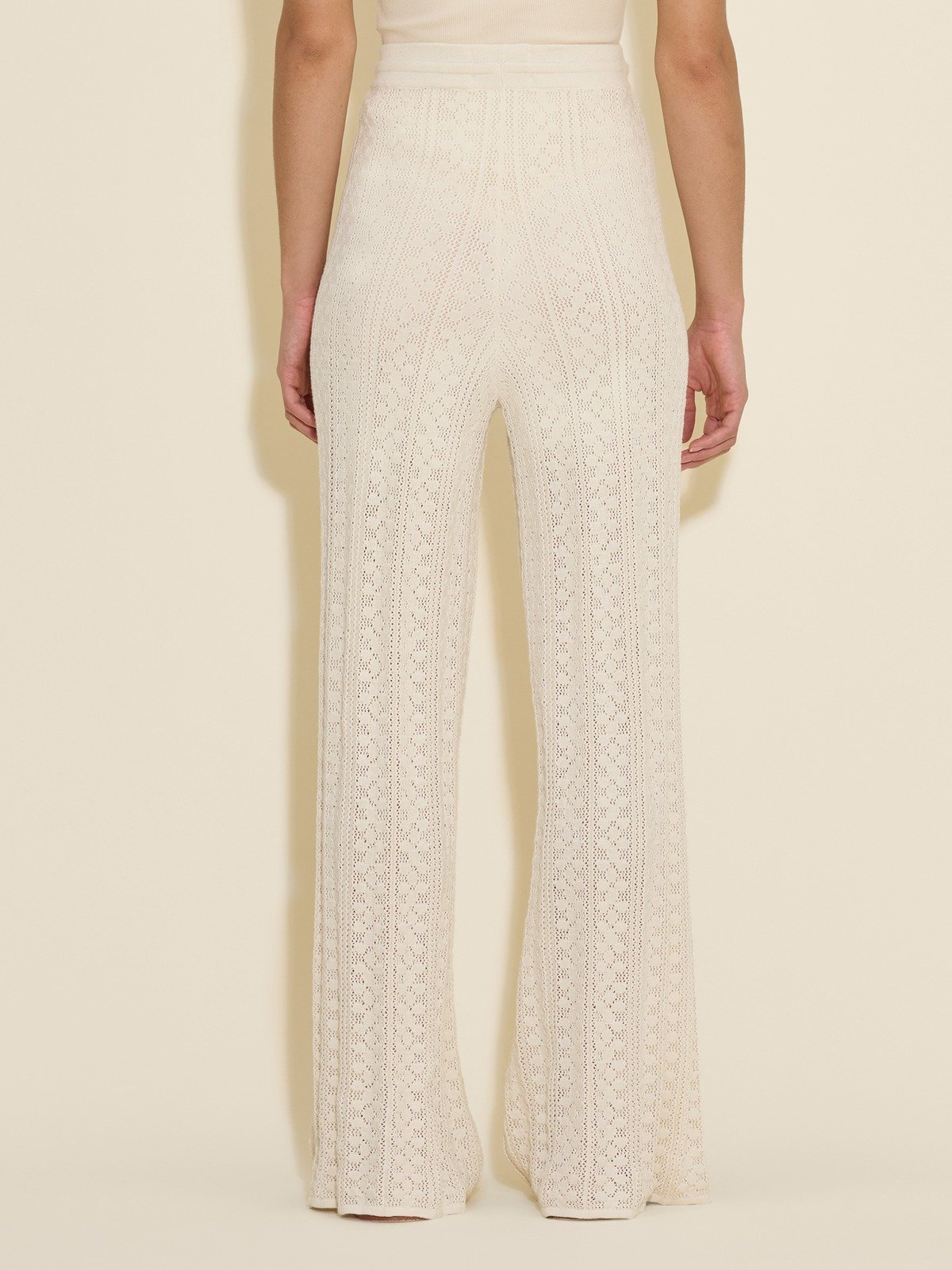 Thiril Crochet Knit Trousers White 3