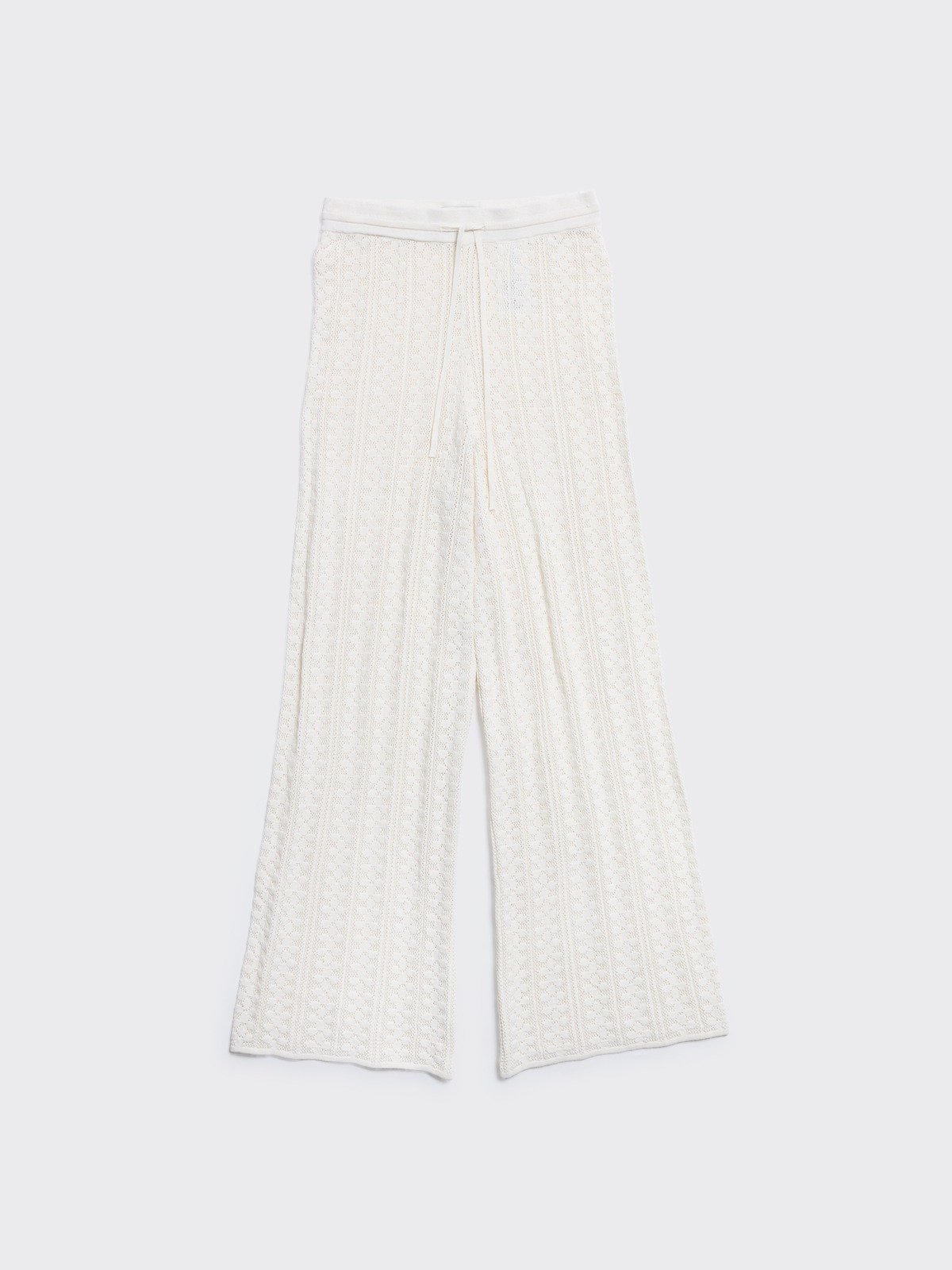 美品　IIROT　Knit Trouser　ニットパンツ　ウール　S　ホワイト Irene knit trousers – VIKTORIACHAN