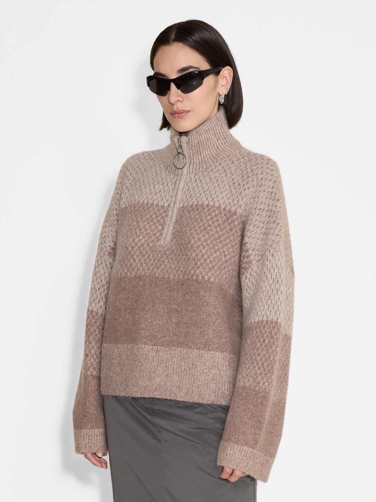 Tine Half Zip - Burgundy - Holzweiler