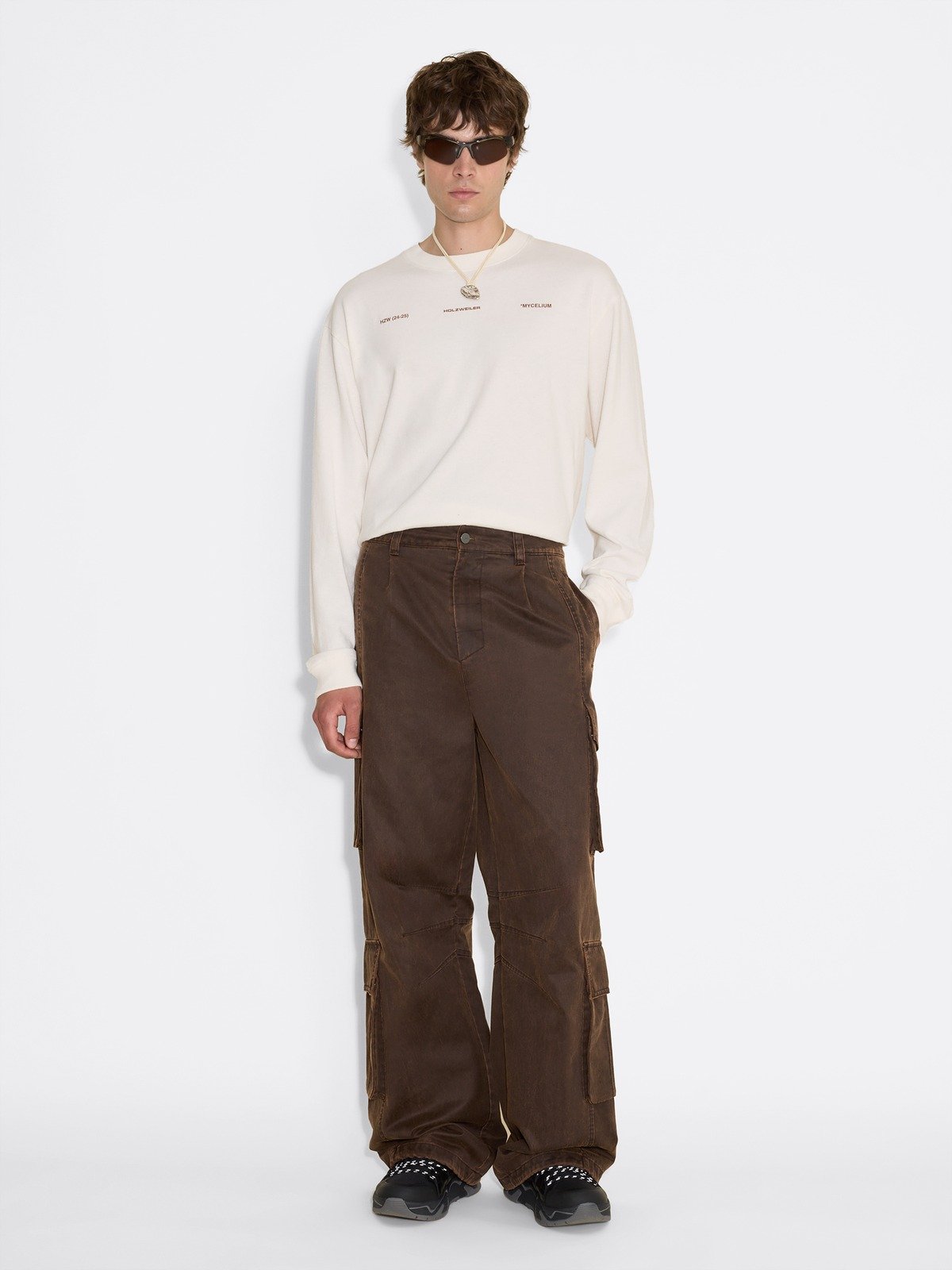 【関税込み】Holzweiler ブラウン Noid カーゴパンツ Noid Cargo Trousers - Brown - Holzweiler