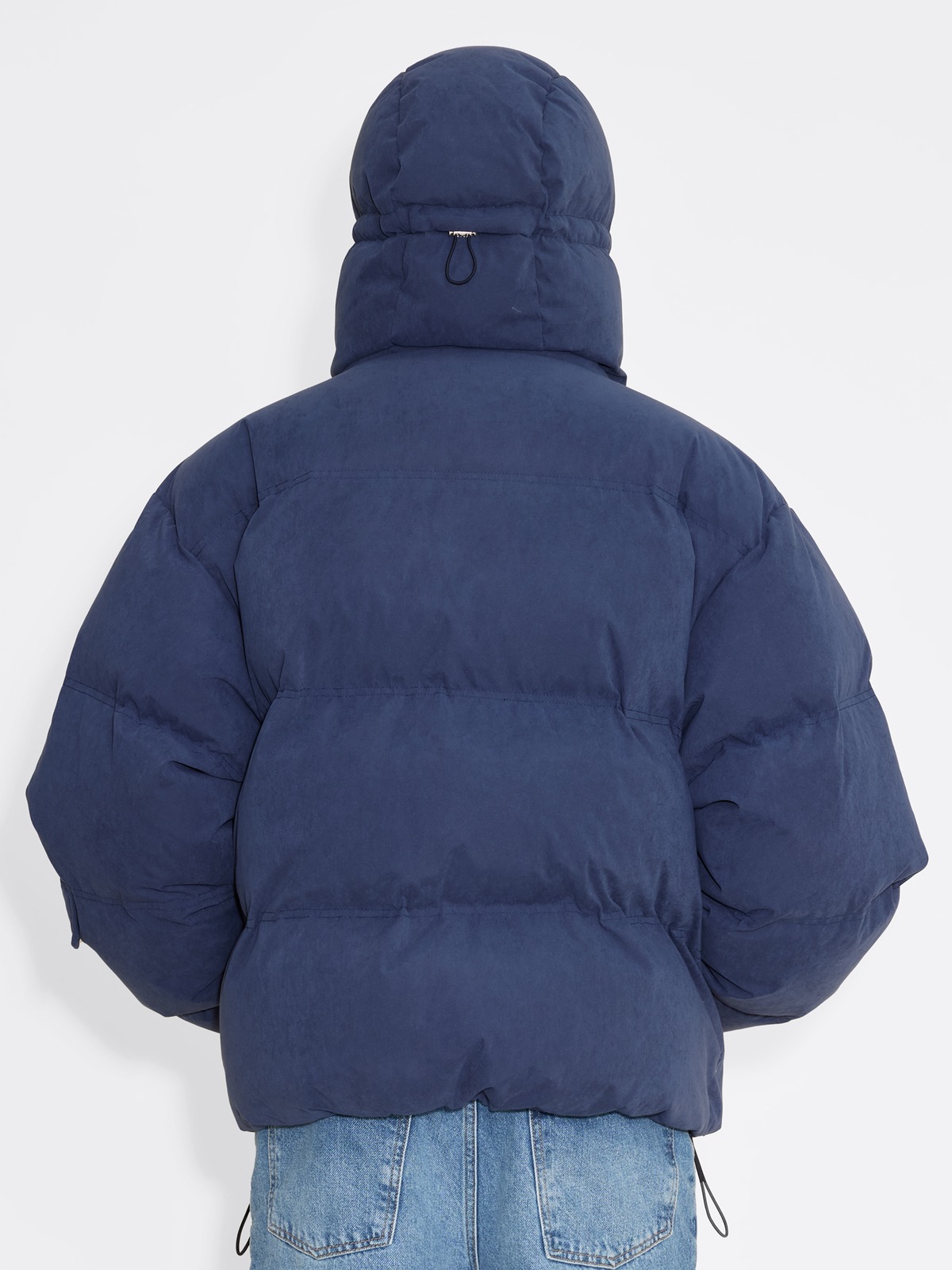 Narvik Brushed Down Jacket - Navy - Holzweiler