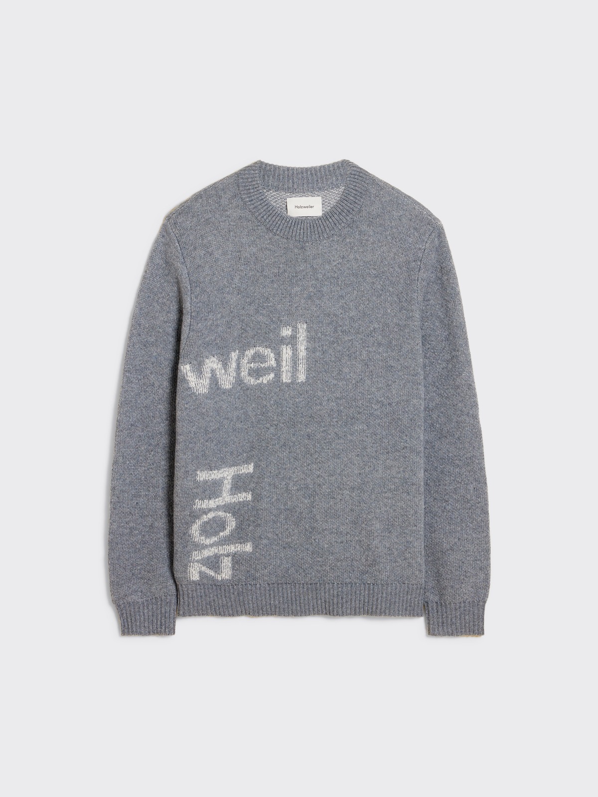 Haza Logo Sweater - Grey Mix - Holzweiler