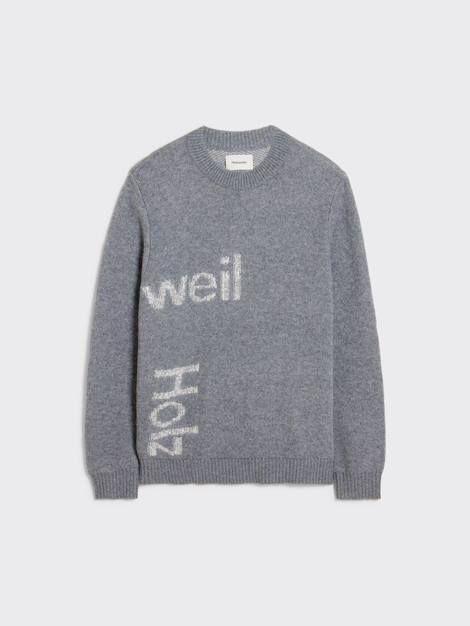 Haza Logo Sweater - Grey Mix - Holzweiler