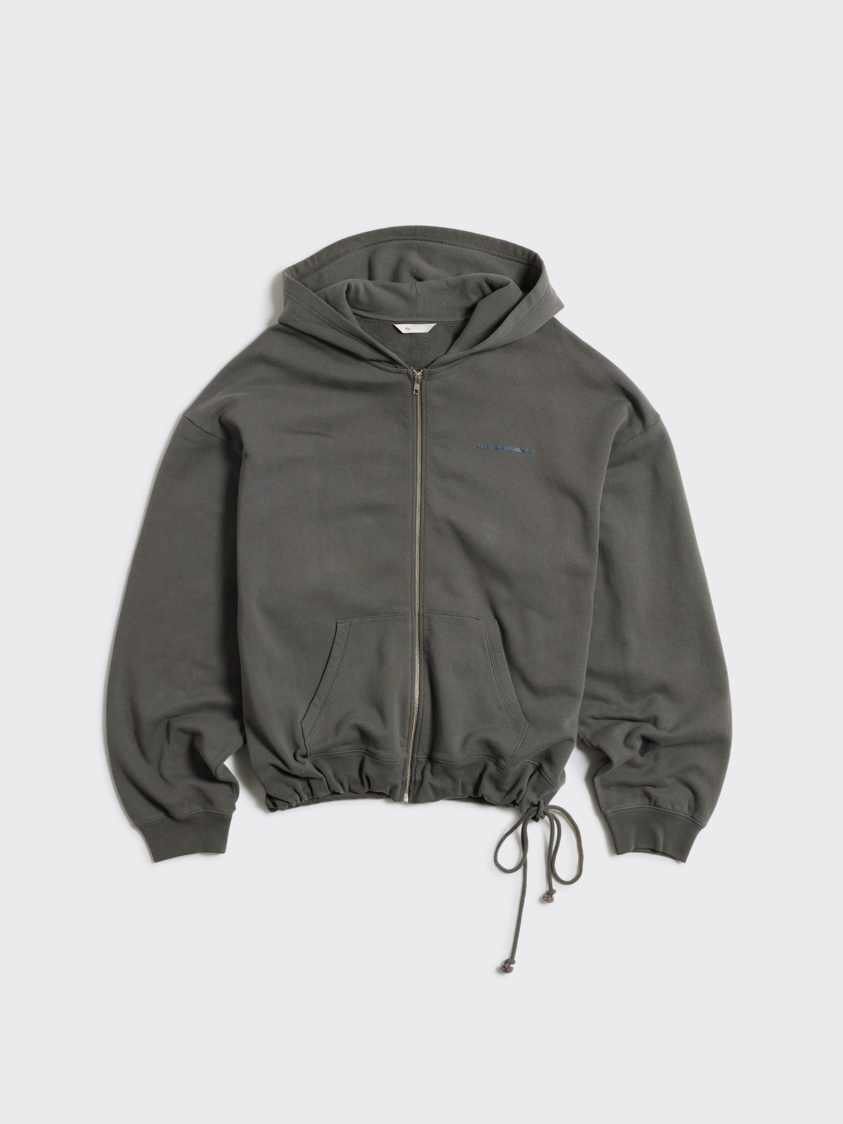Omen Logo Zip Hoodie - Grey - Holzweiler
