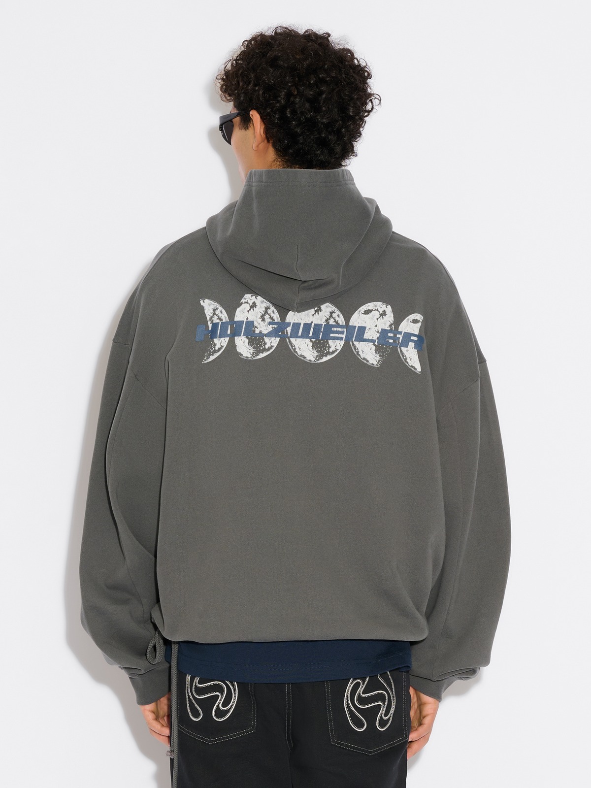 Omen Logo Zip Hoodie - Grey - Holzweiler