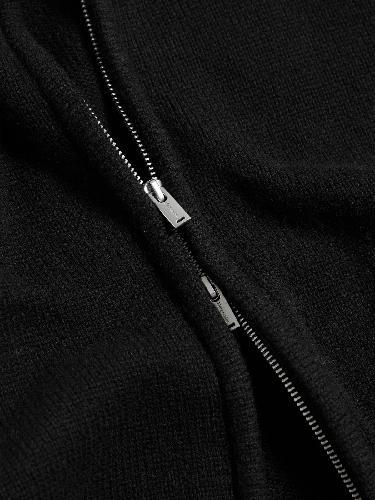 Atlantic Wool Cardigan - Black - Holzweiler