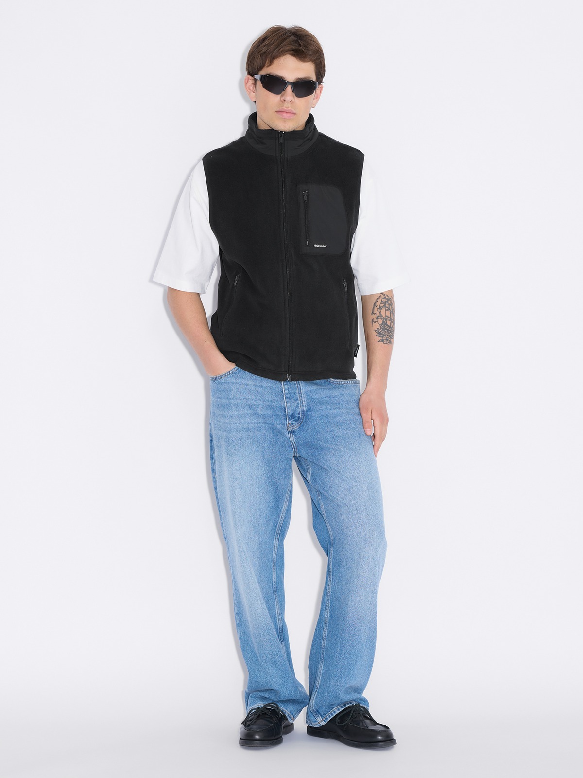 Dovre Fleece Vest - Black - Holzweiler