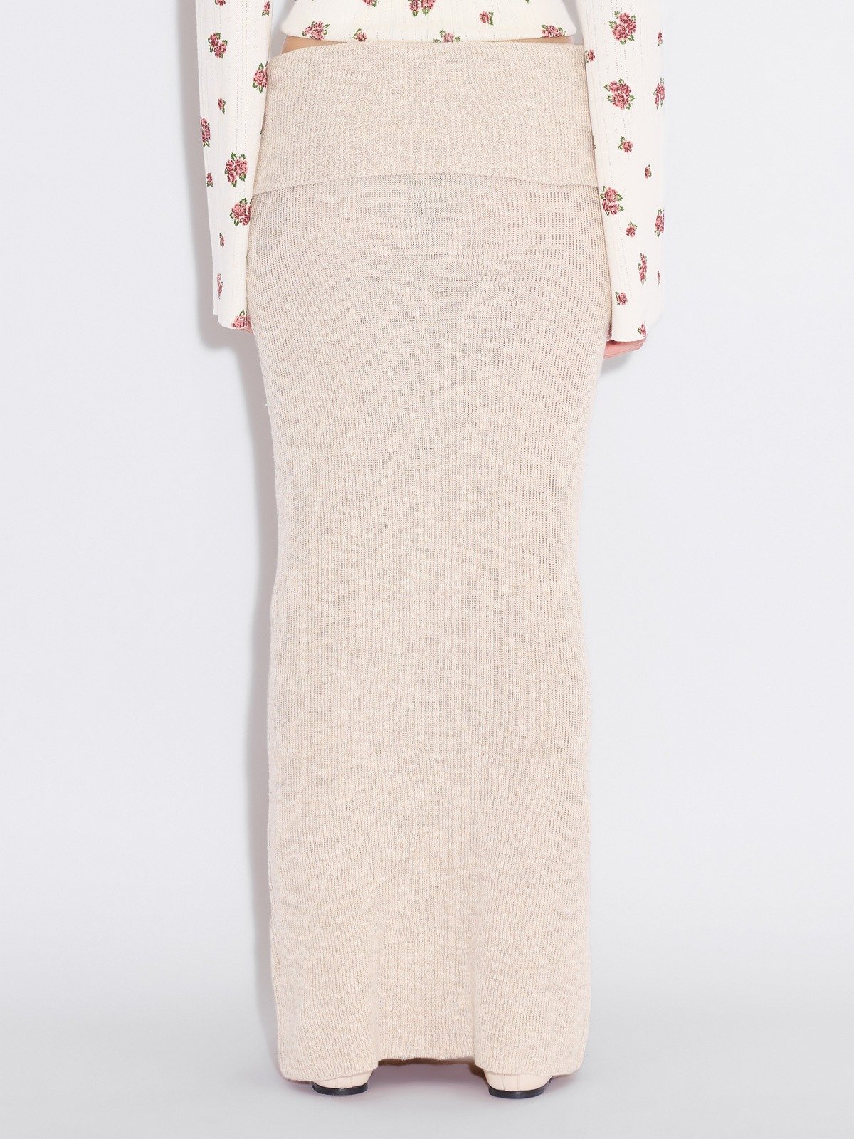 Line Zip Skirt - Sand Mix - Holzweiler