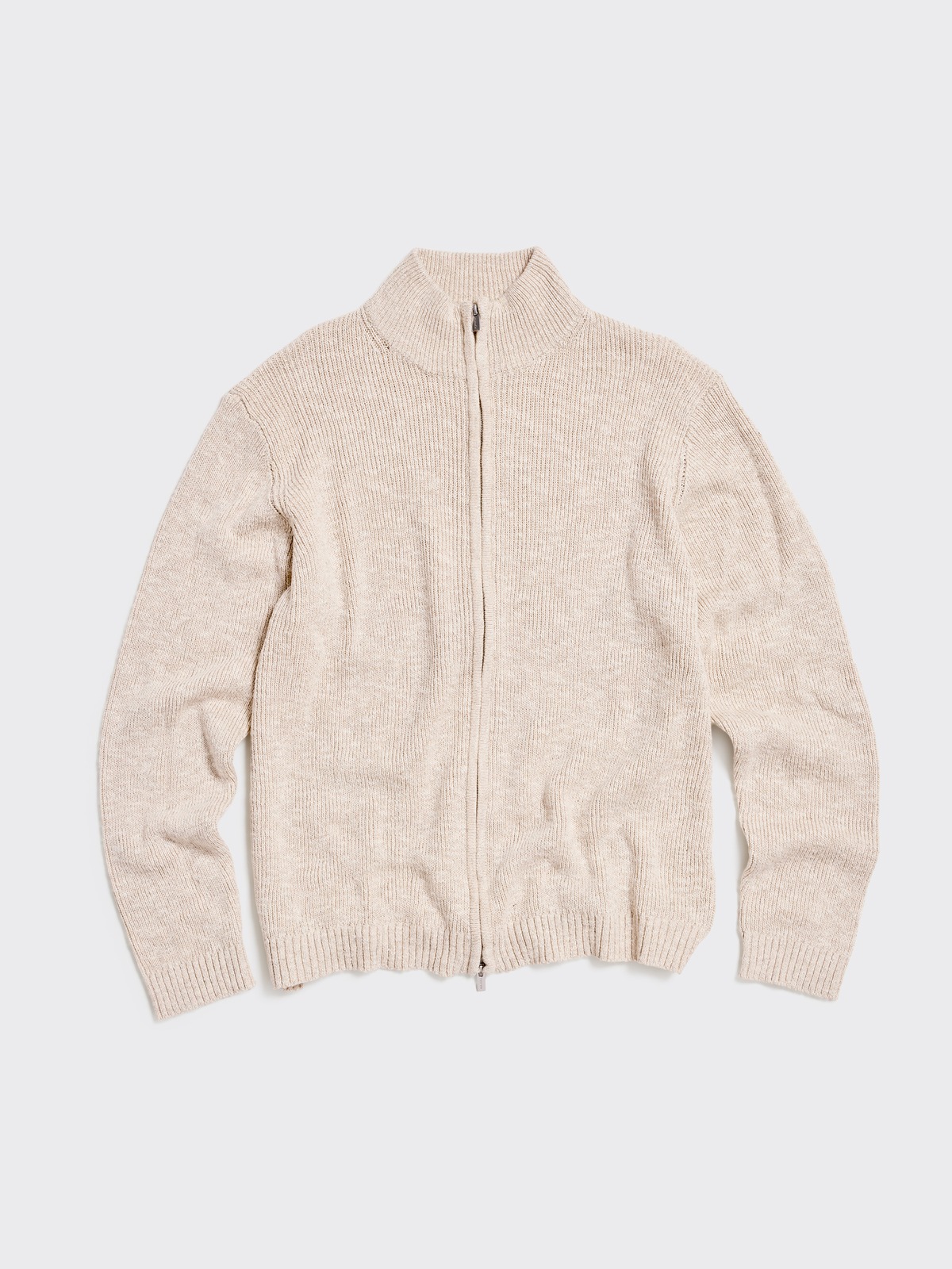 Atlantic Zip Cardigan - Sand Mix - Holzweiler