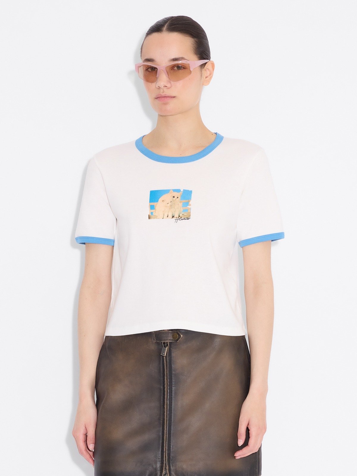 ■Khao T■ Karl Script Whimsy Tee | Tees & Tanks | Karl Lagerfeld Paris