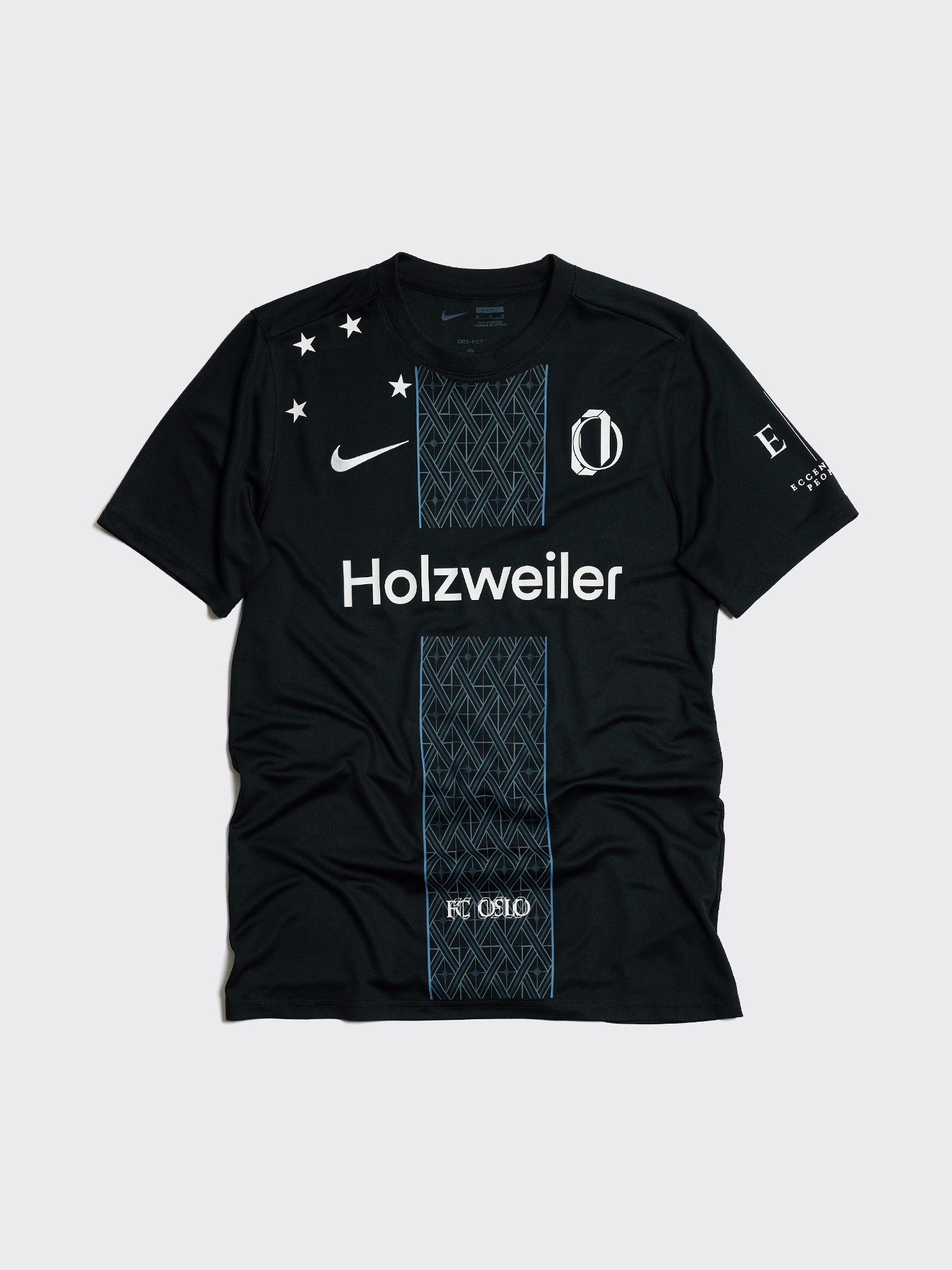 Adult FC Oslo Away Jersey - Black - Holzweiler