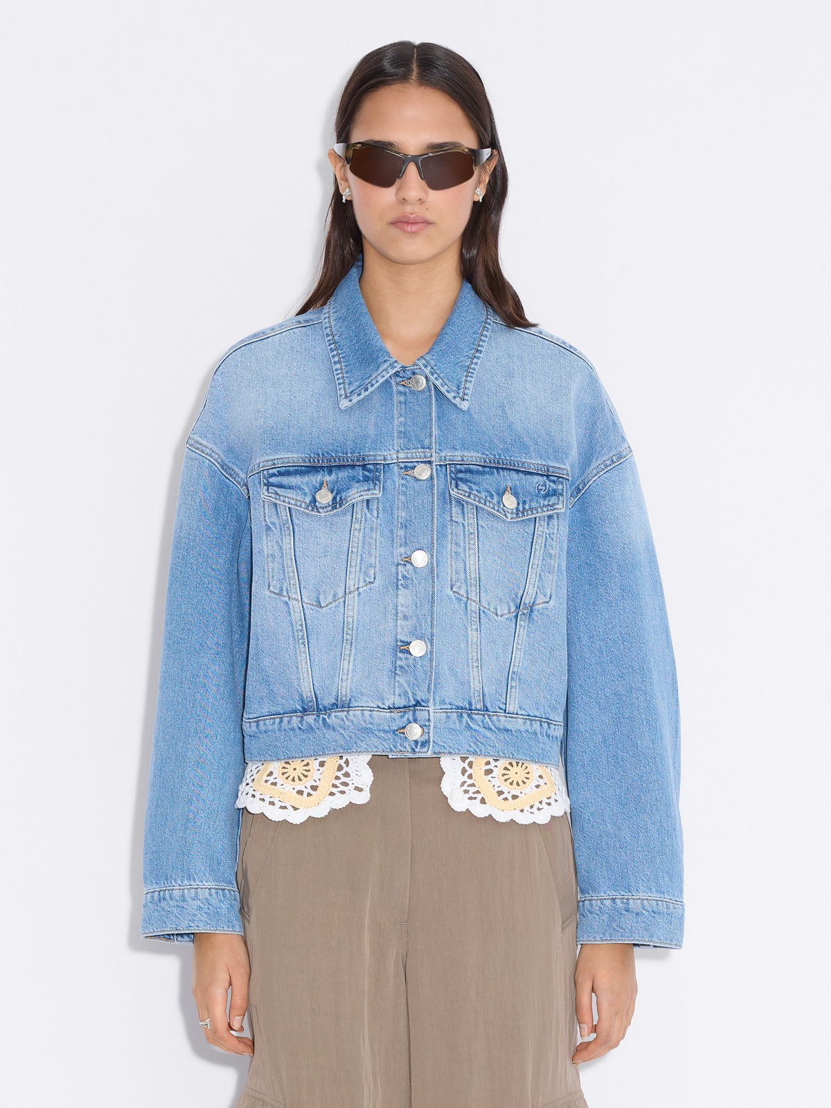 Cropped Denim Jacket - Lt. Blue - Holzweiler