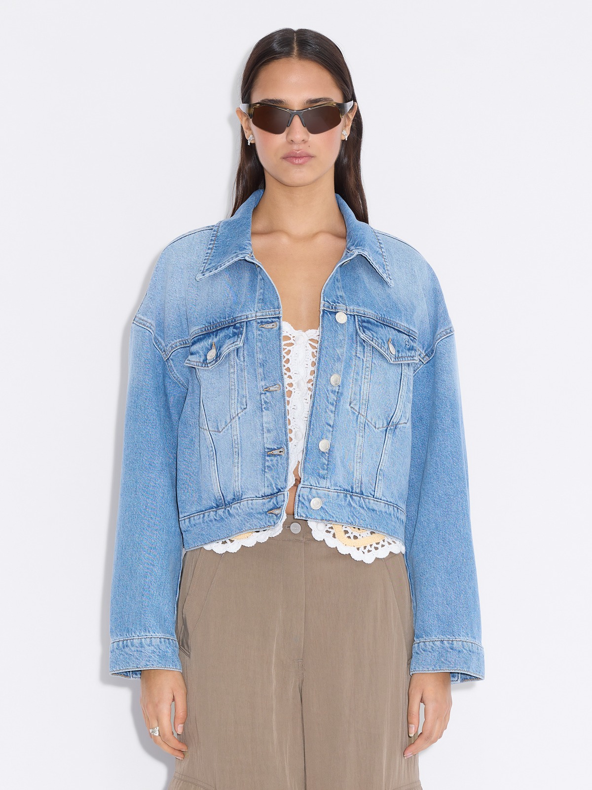 Cropped Denim Jacket - Lt. Blue - Holzweiler