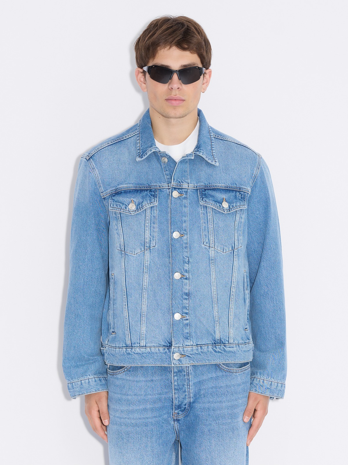 ジャケット [NICEGHOSTCLUB]DENIM PULL OVER JACKET_BLUE(NG2DSUD122A) Denim Jacket - Lt. Blue - Holzweiler