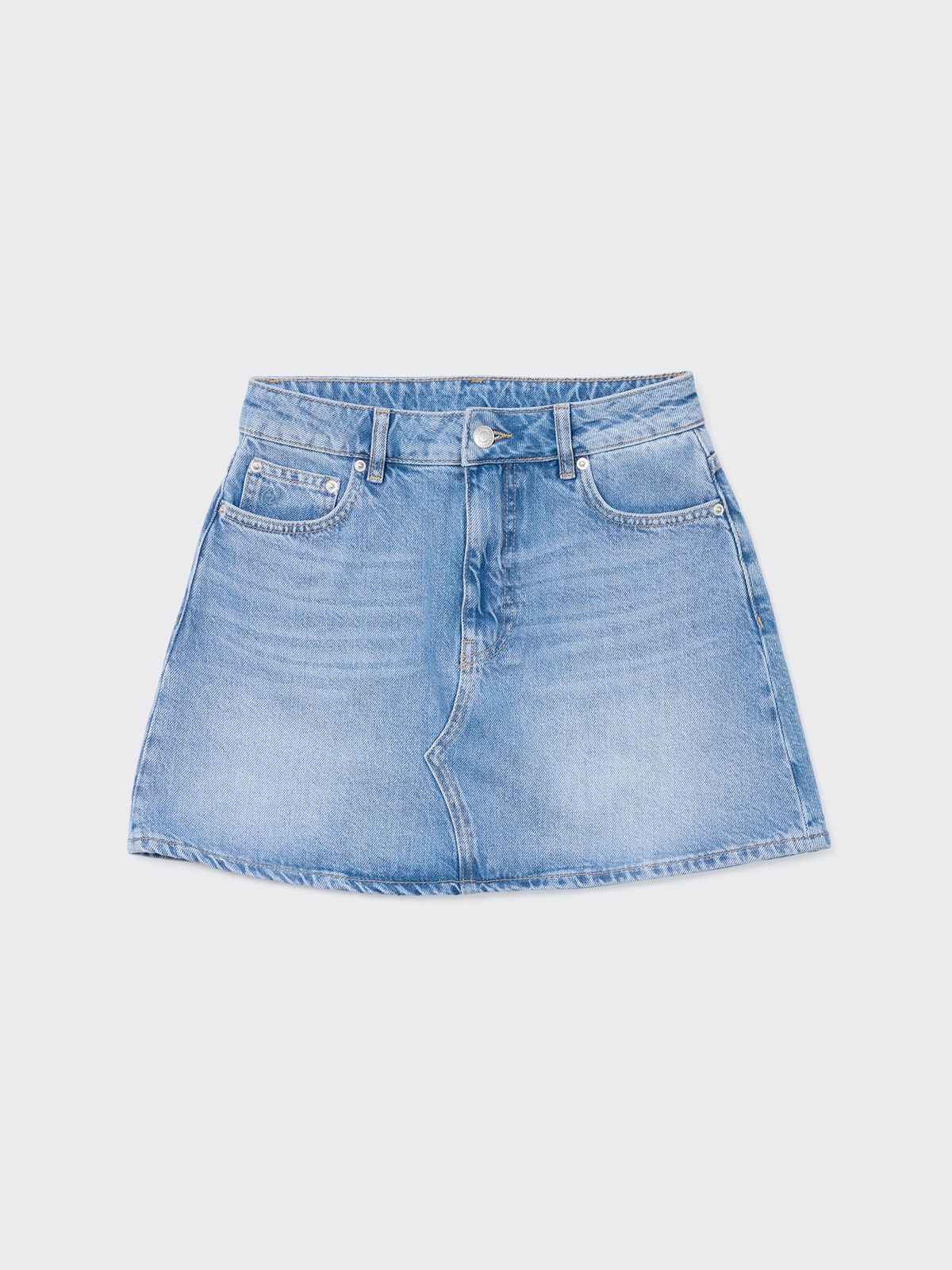 Denim Mini Skirt - Lt. Blue - Holzweiler