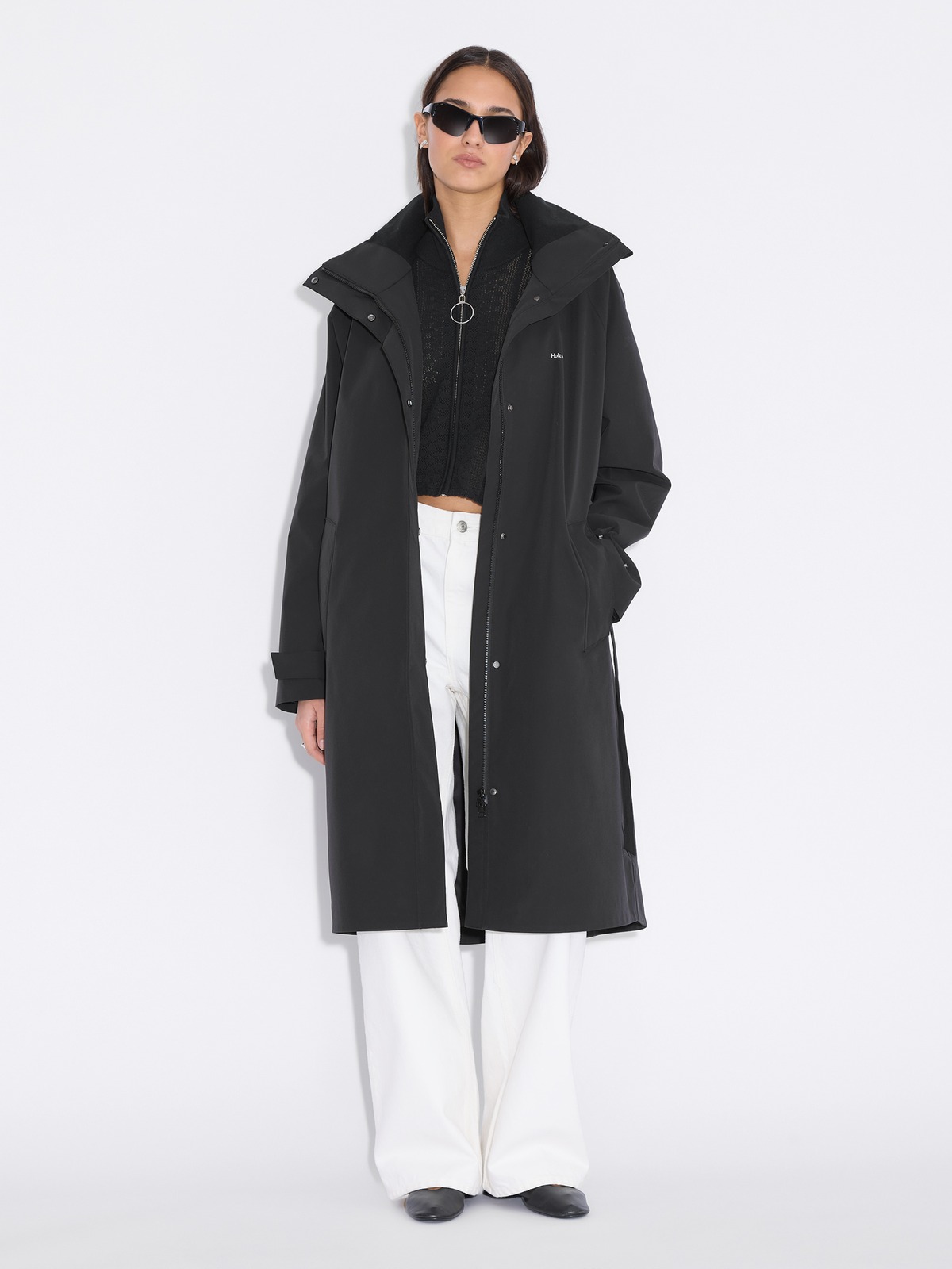 Flow Rain Jacket - Black - Holzweiler