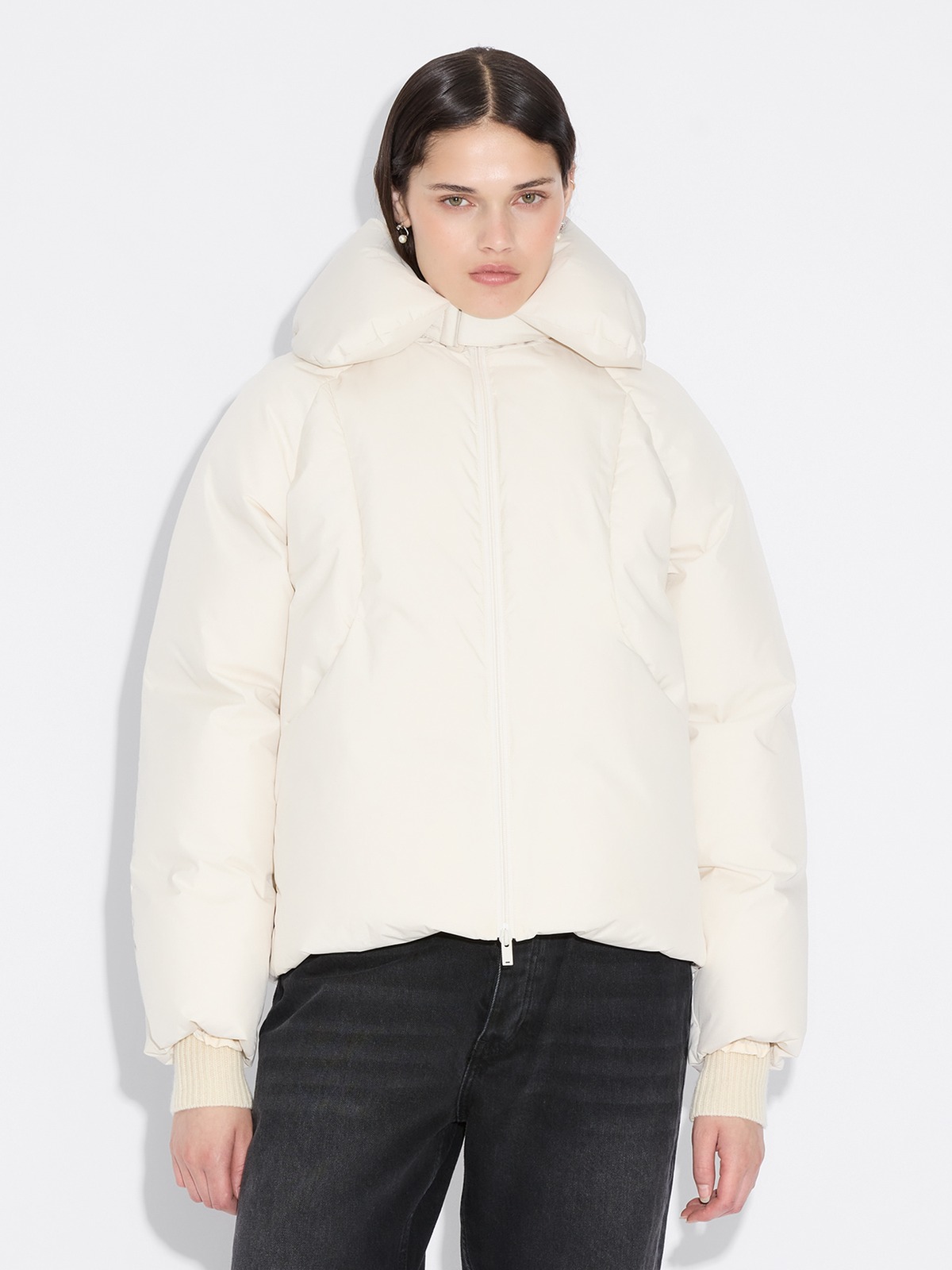 Vikki Down Jacket - Ecru - Holzweiler