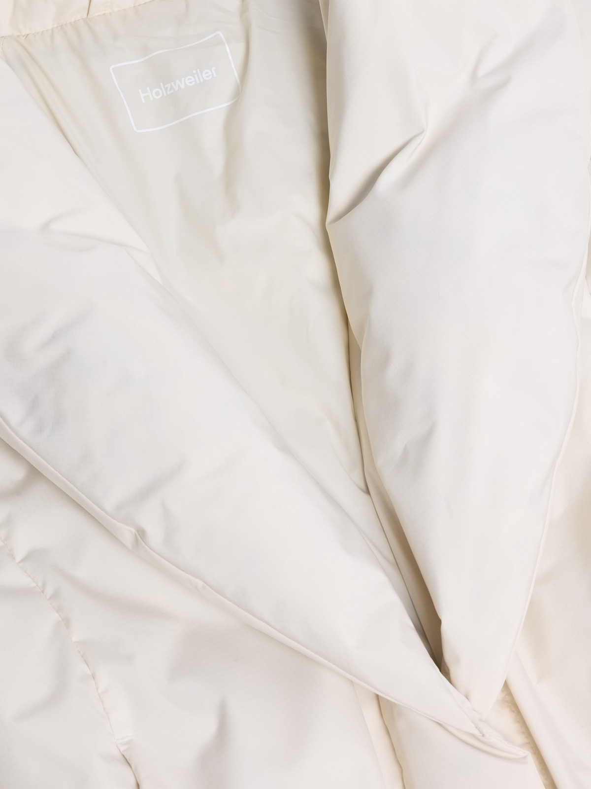 Vikki Down Long Coat - Ecru - Holzweiler