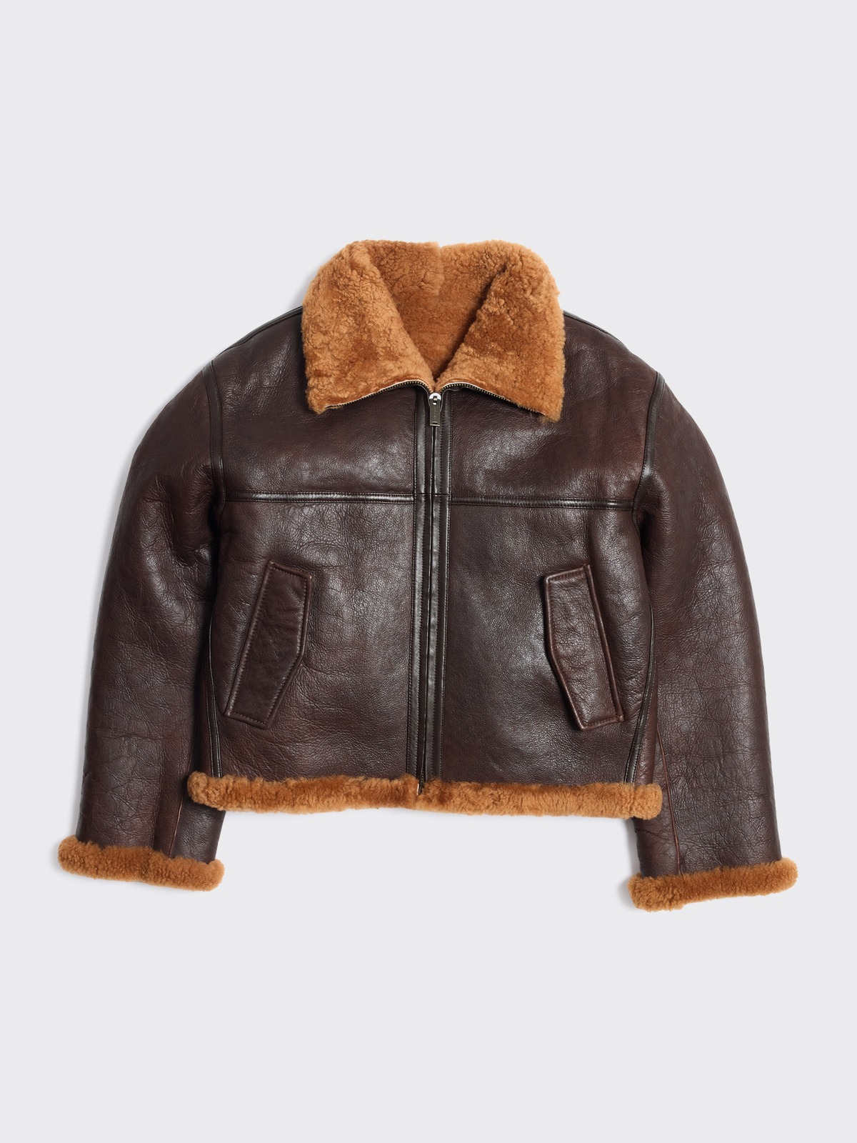 Louma Shearling Jacket - Dk. Brown - Holzweiler