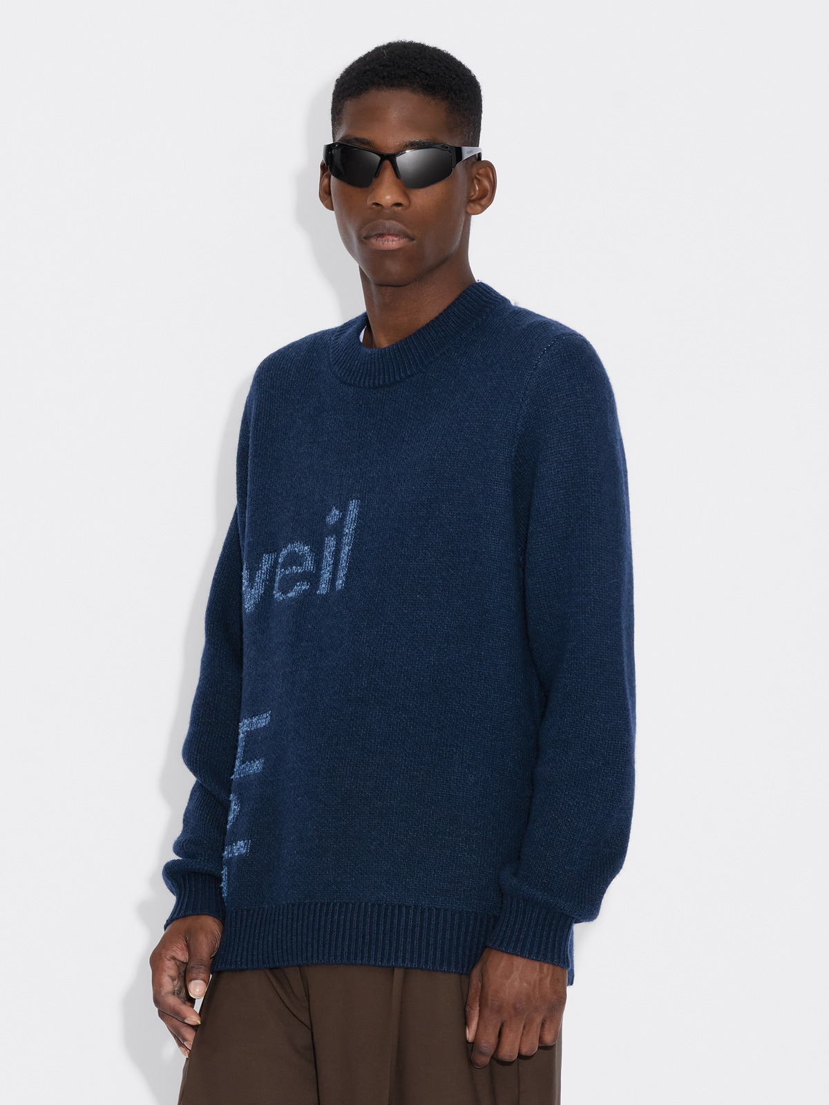 Haza Logo Crewneck Sweater - Blue mix - Holzweiler