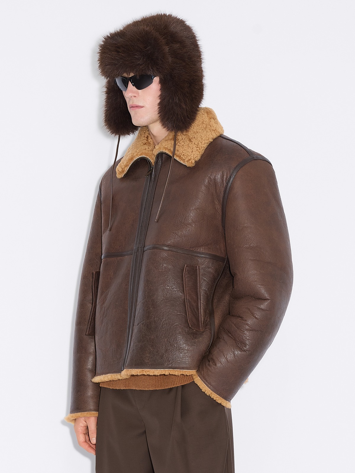 Lou Shearling Jacket - Dk. Brown - Holzweiler