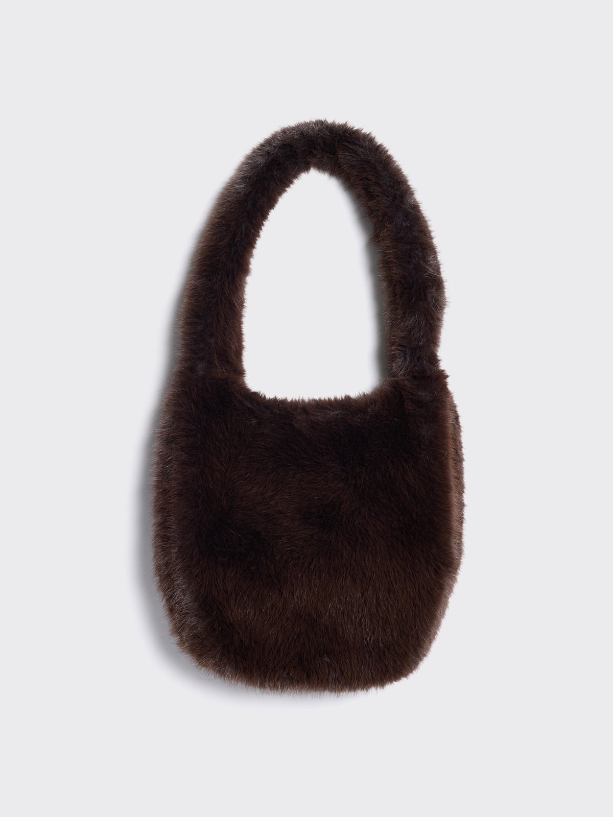 Reiko Furry Tote - Dk. Brown - Holzweiler