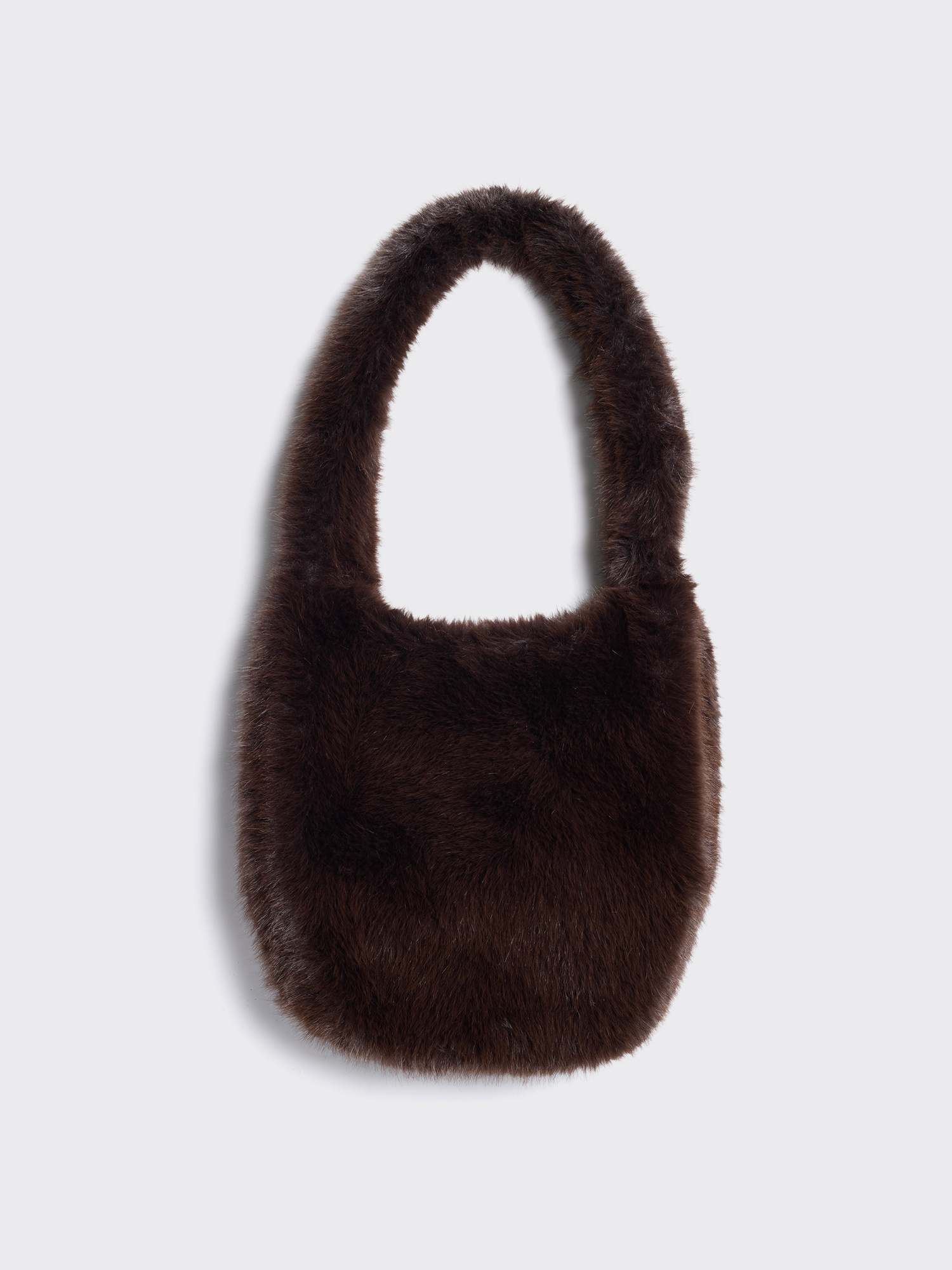 Reiko Furry Tote - Dk. Brown - Holzweiler