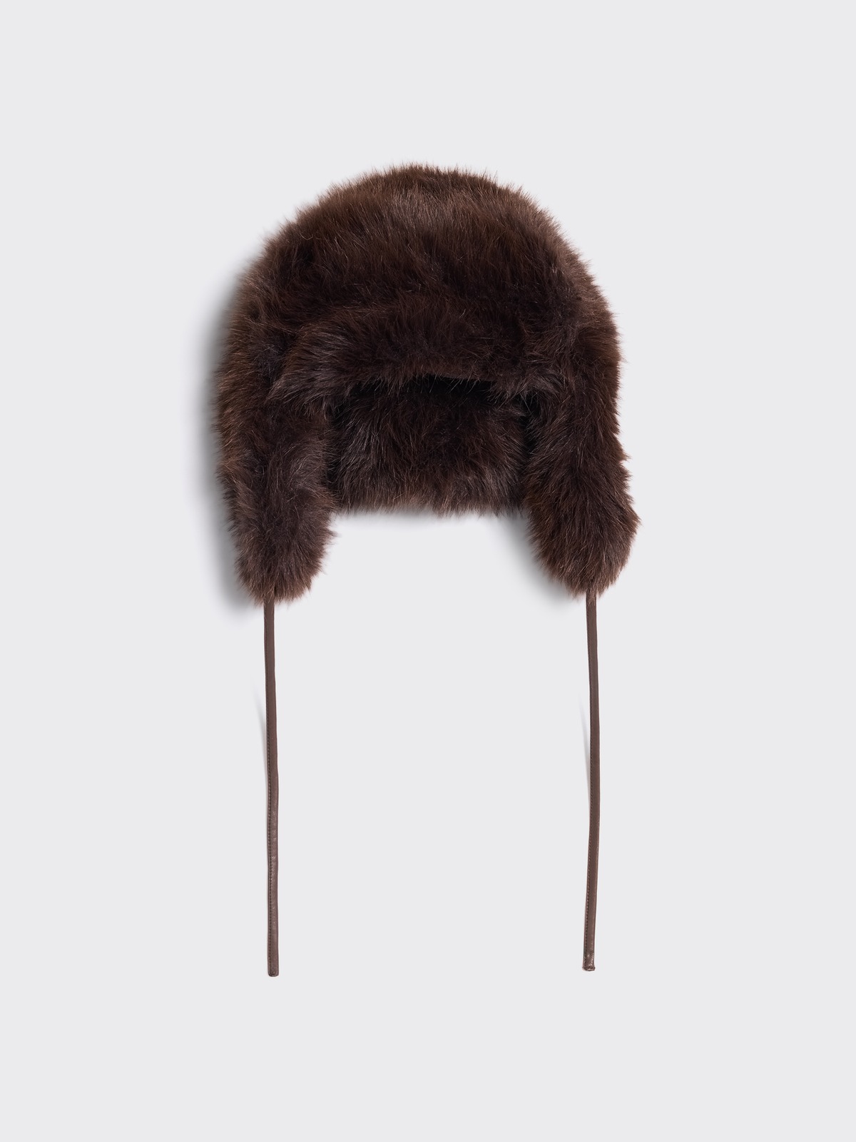 Faux Fur Trapper Hat - Dk. Brown - Holzweiler