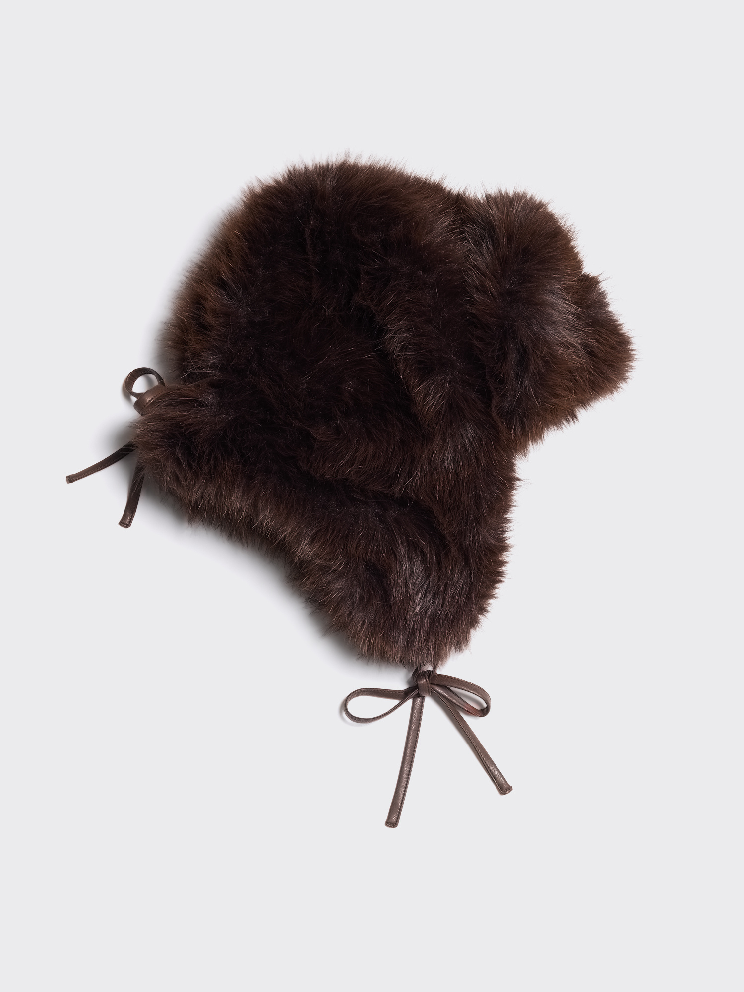 Faux Fur Trapper Hat - Dk. Brown - Holzweiler