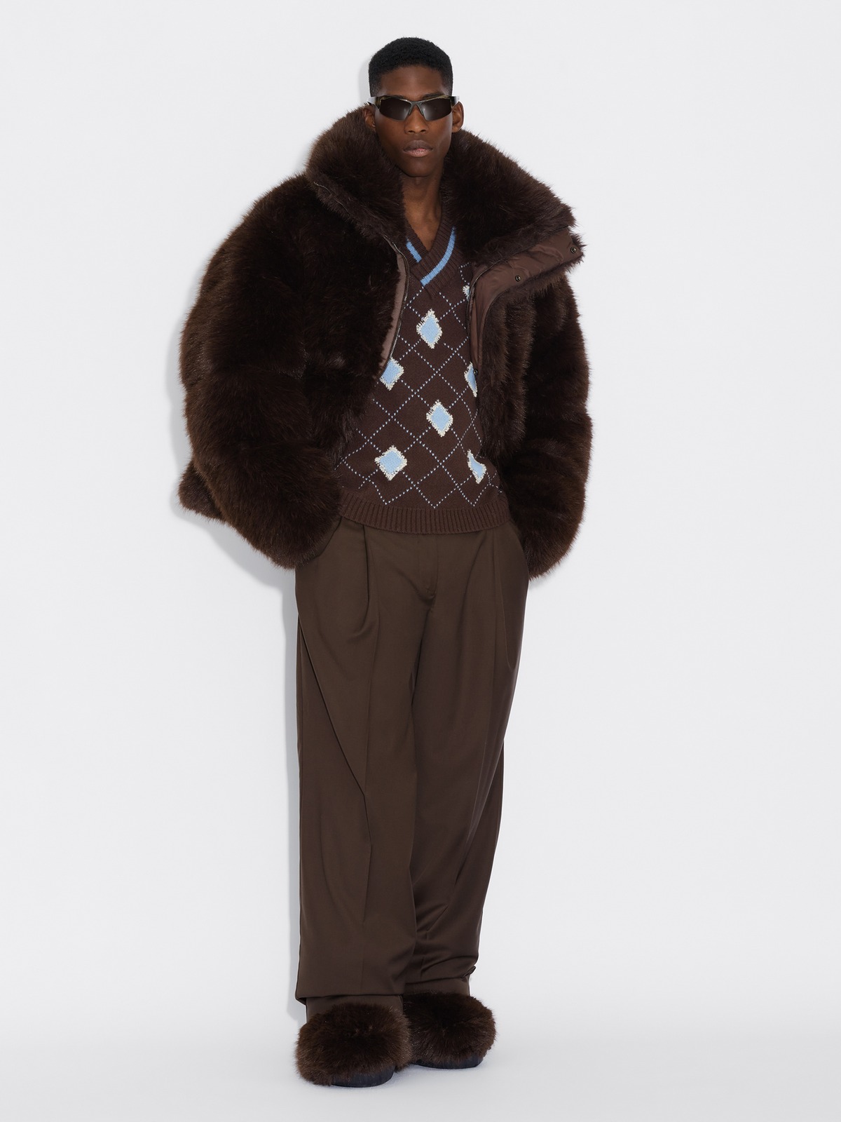 ジャケット・アウター Rare Braun Fur Down Jacket archive 00s Chocolate Brown Faux Fur: Our new Kovack Jacket is selling fast