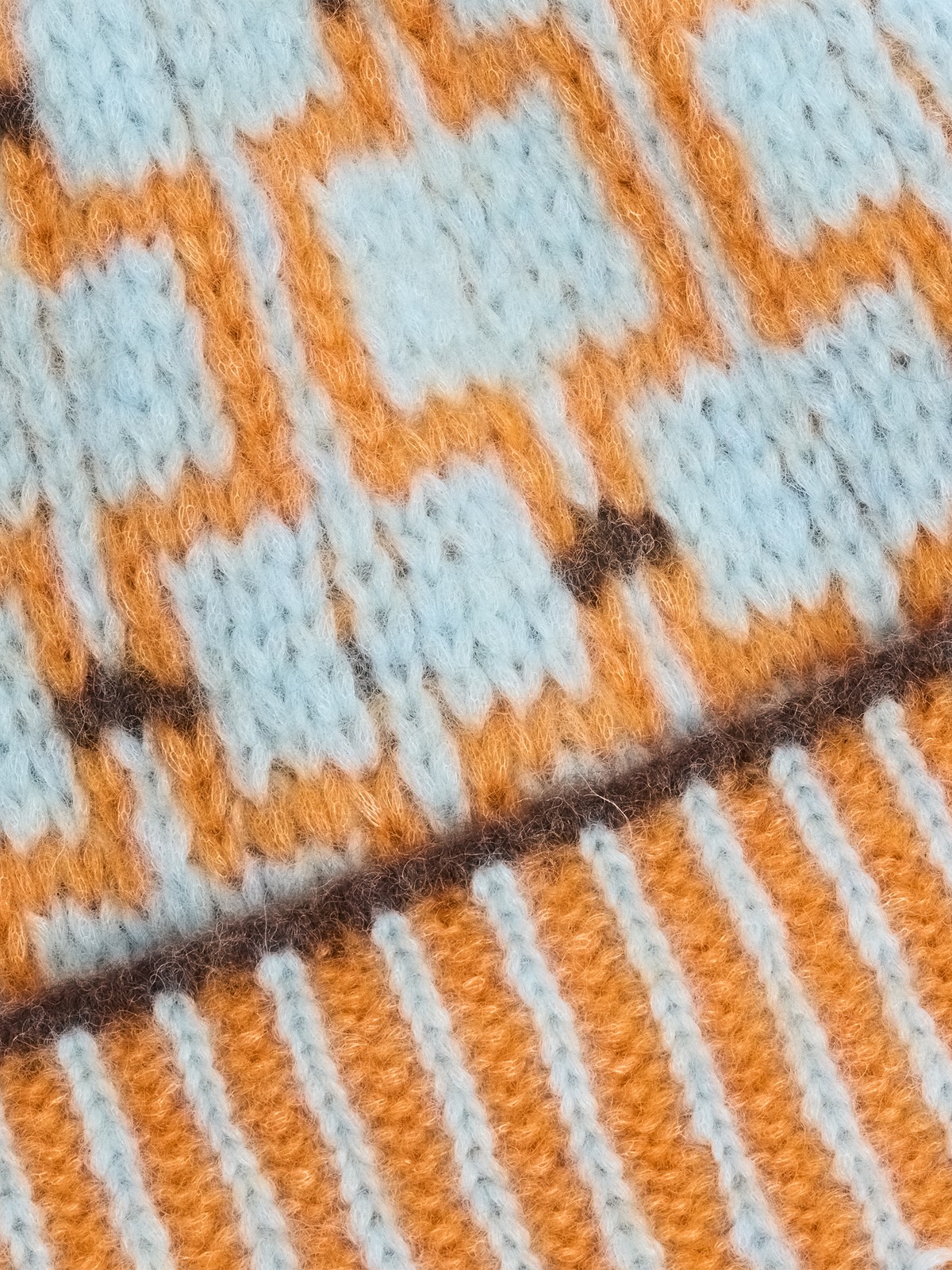 Norwegian Wool Beanie - Blue mix - Holzweiler