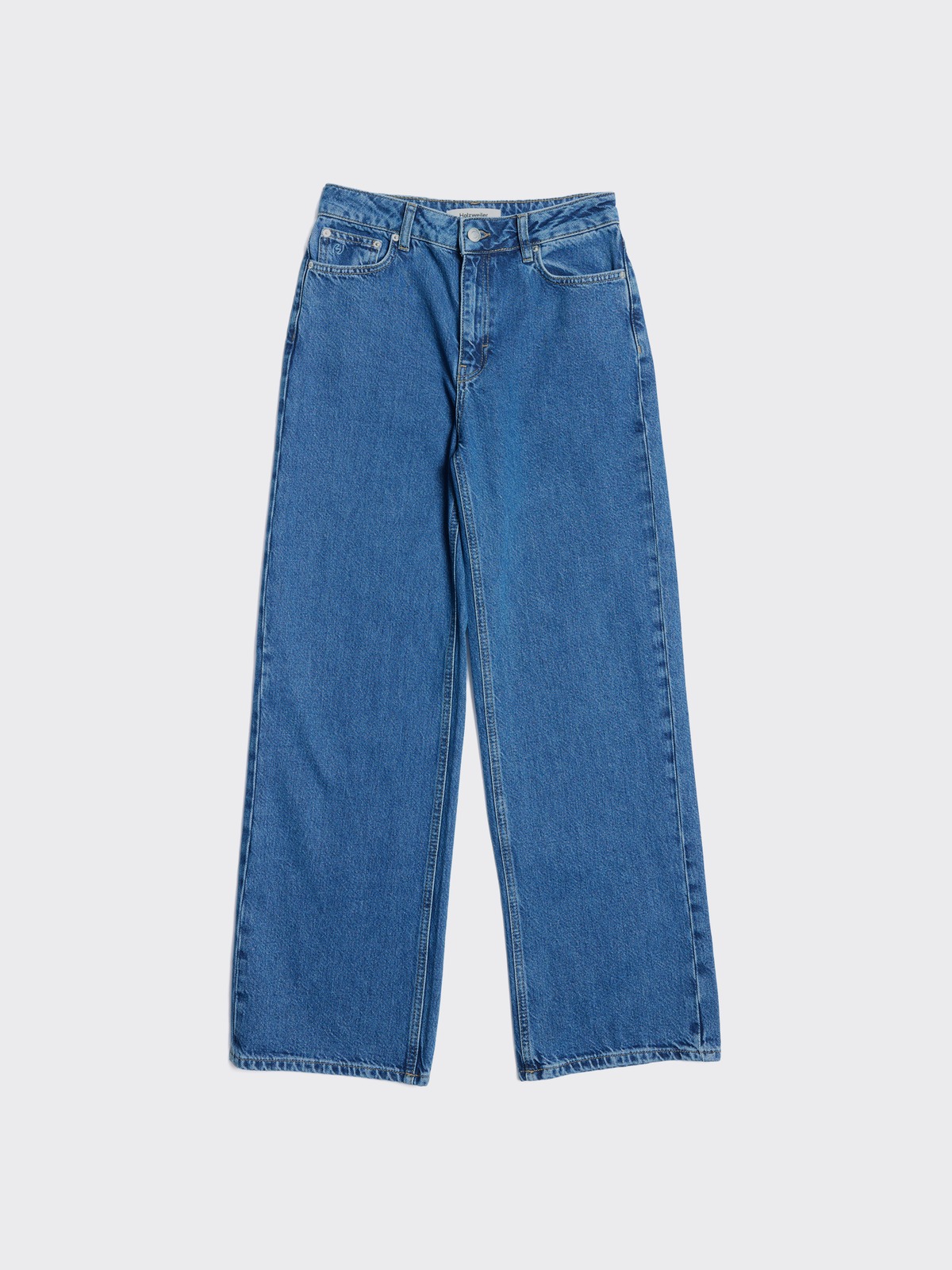 Wide-Leg Jeans - Mid Blue - Holzweiler