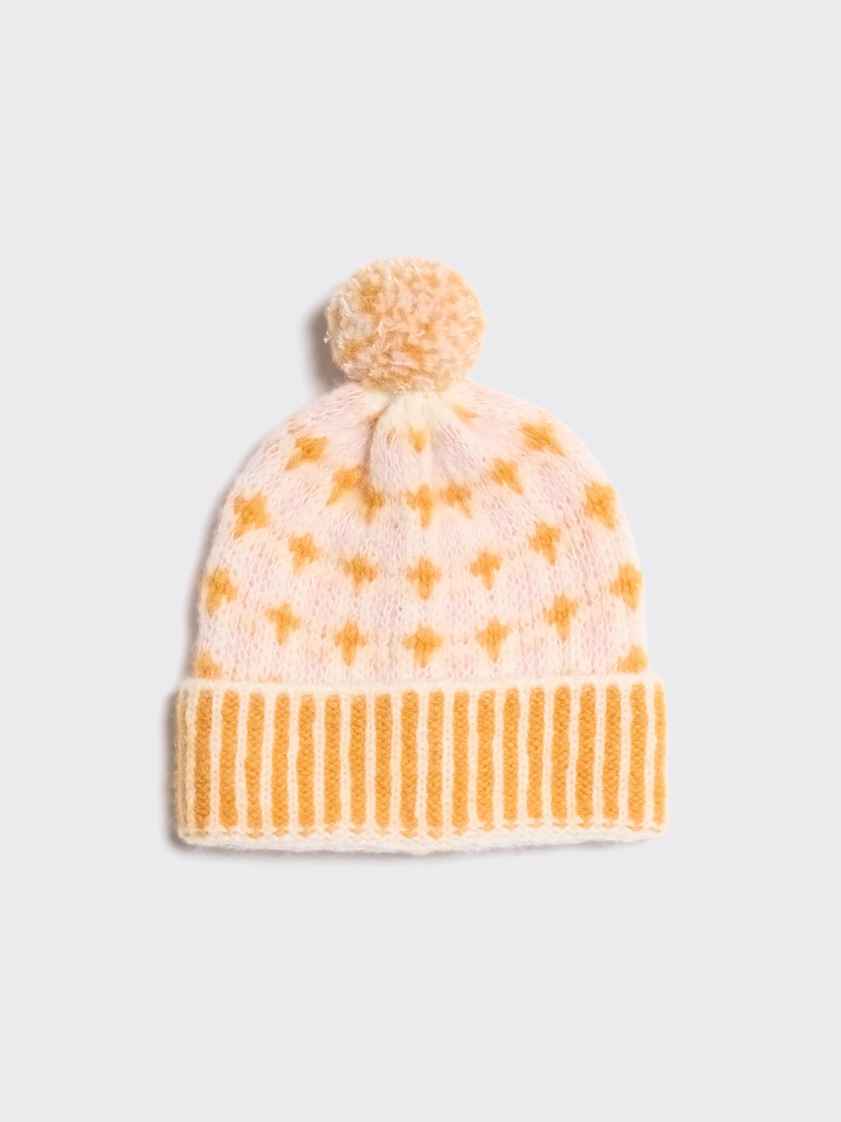 帽子 the virgins soft wool beanie Norwegian Wool Beanie - Orange Mix - Holzweiler