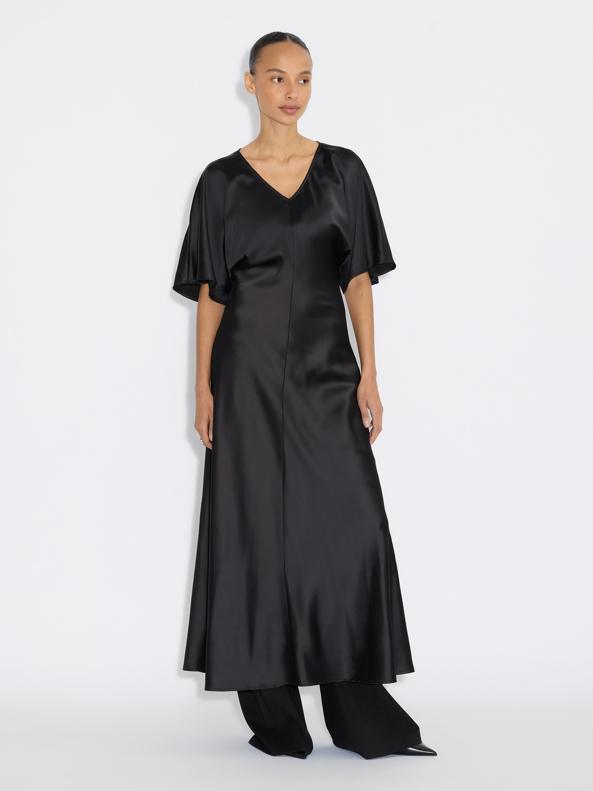 Rakel Midi Dress - Black - Holzweiler
