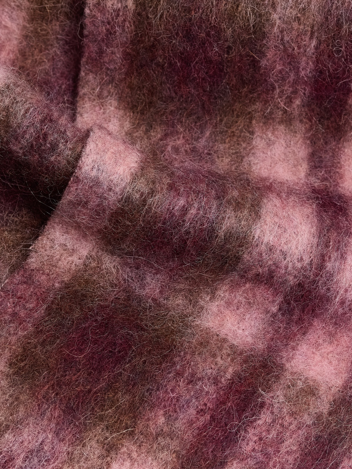 Fresia Check Tassel Scarf - Pink Check - Holzweiler