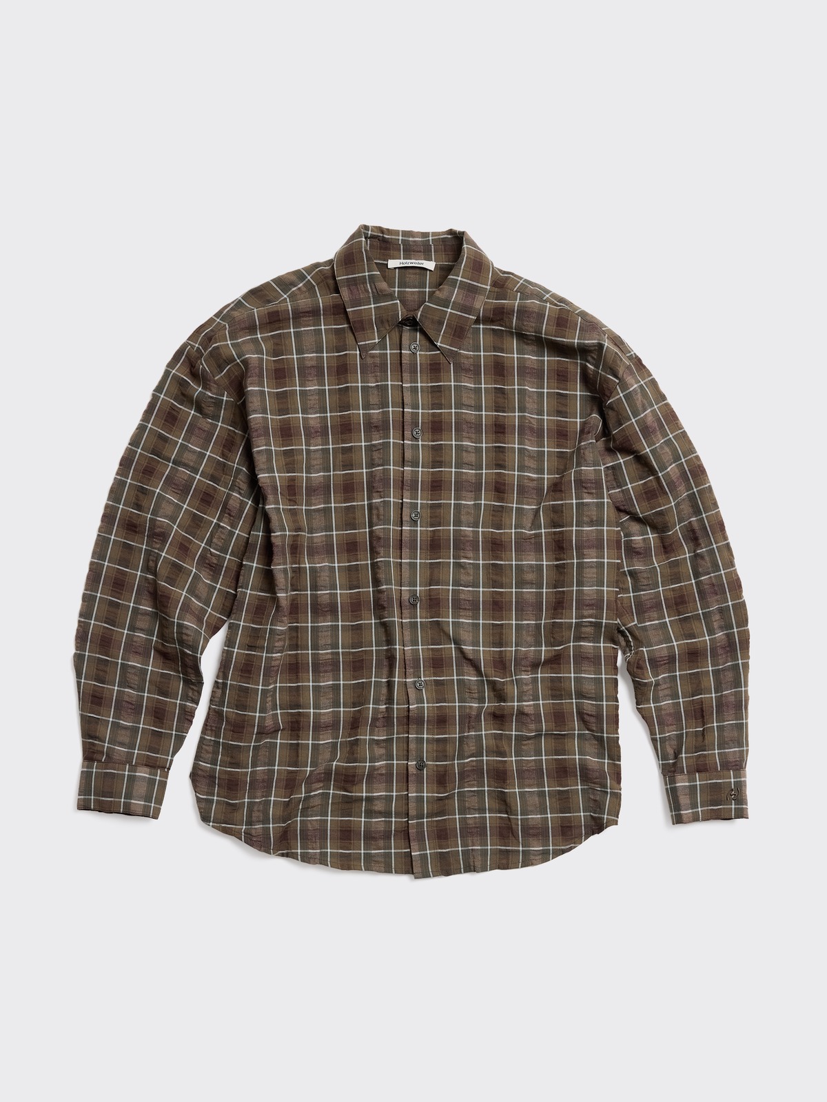 Elja Check Shirt - Brown Check - Holzweiler