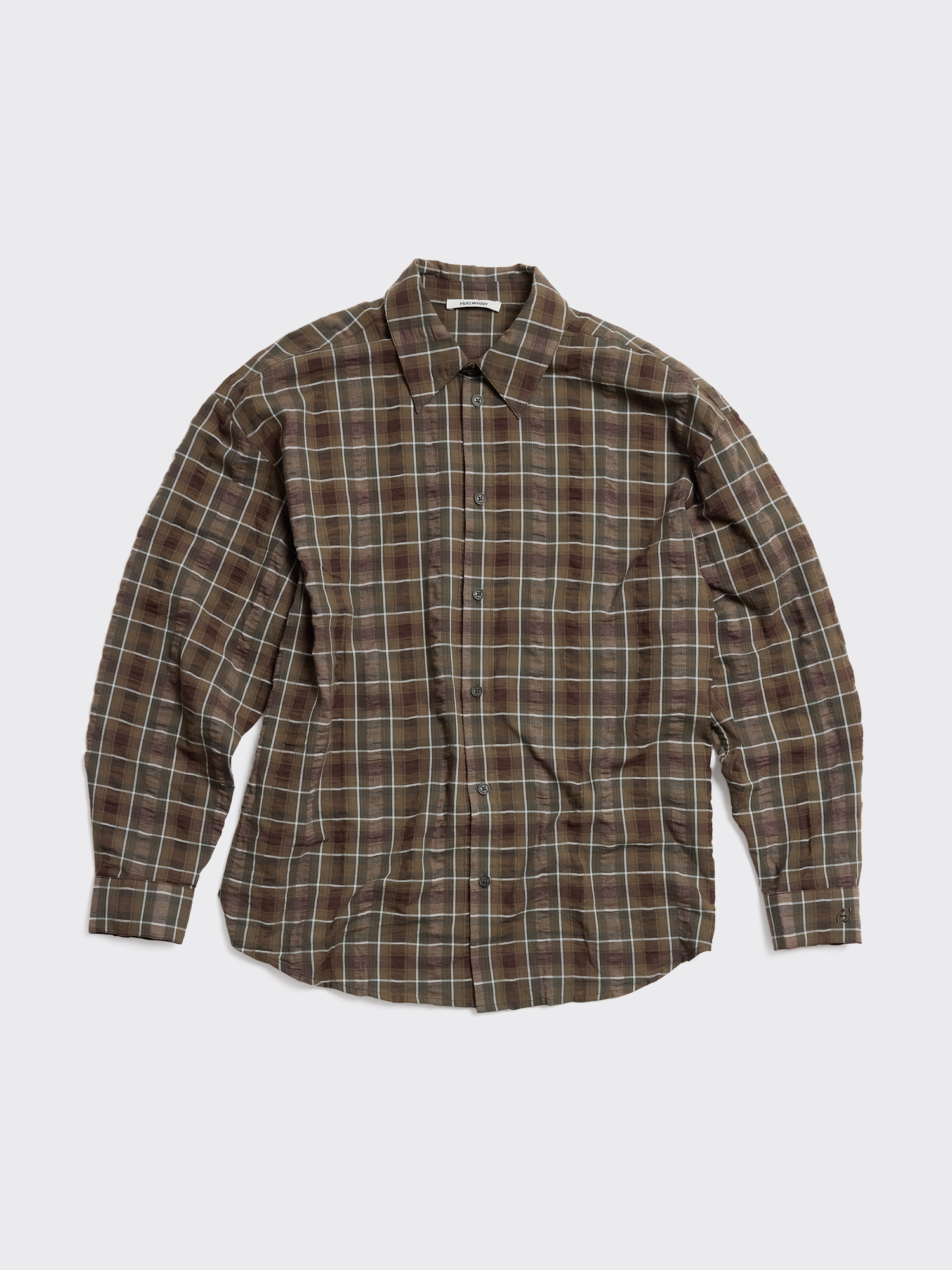 Elja Check Shirt - Brown Check - Holzweiler
