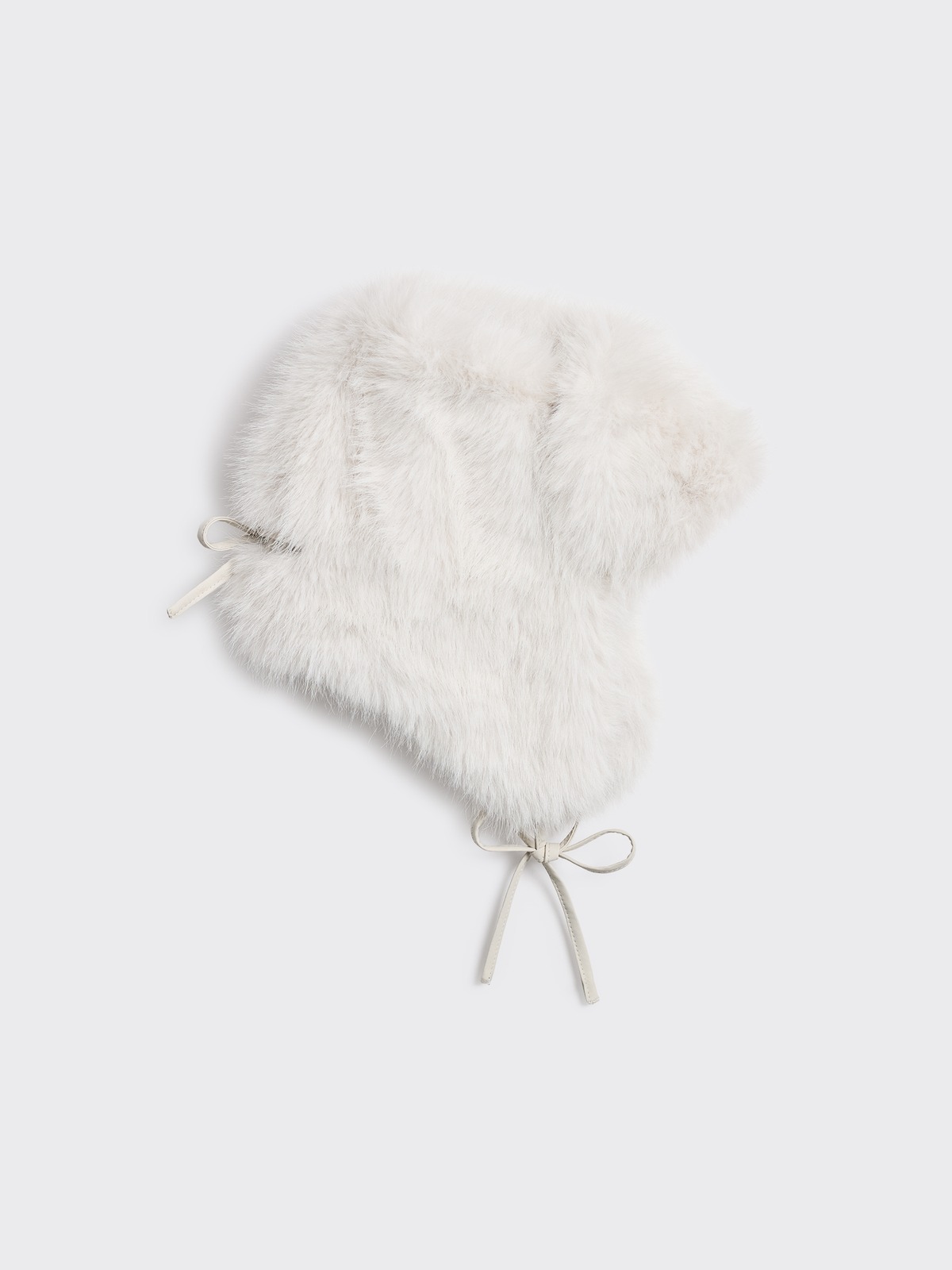 Faux Fur Trapper Hat - Off White - Holzweiler