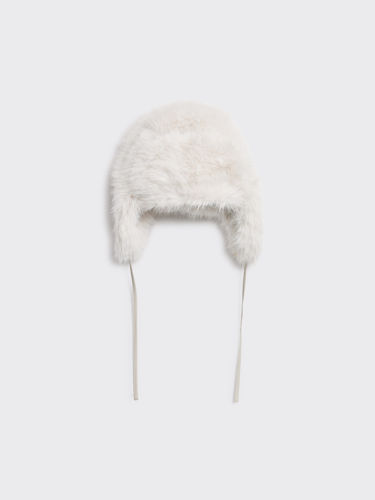 Faux Fur Trapper Hat - Off White - Holzweiler