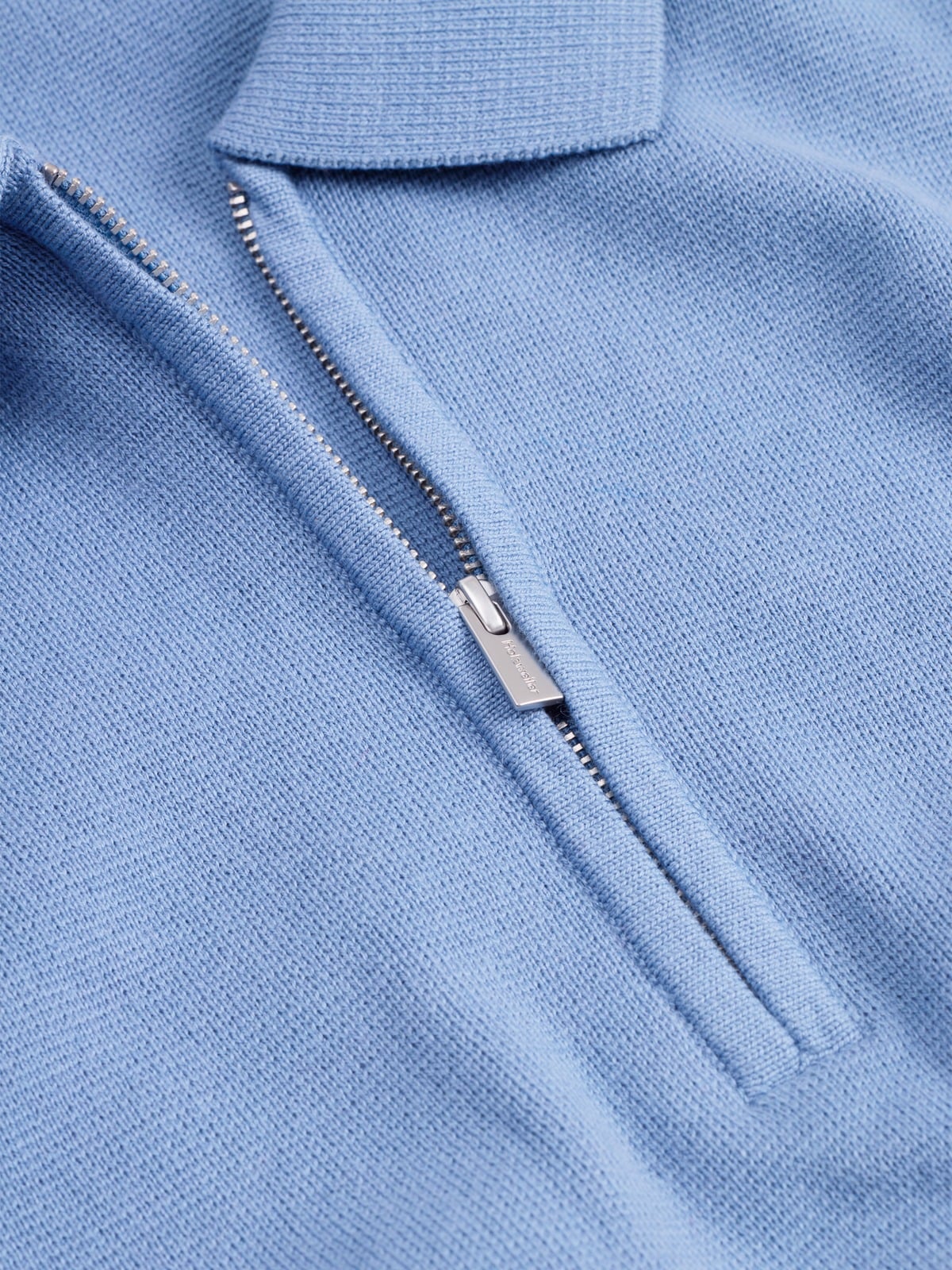 Milano Knit Half-Zip Sweater - Blue - Holzweiler