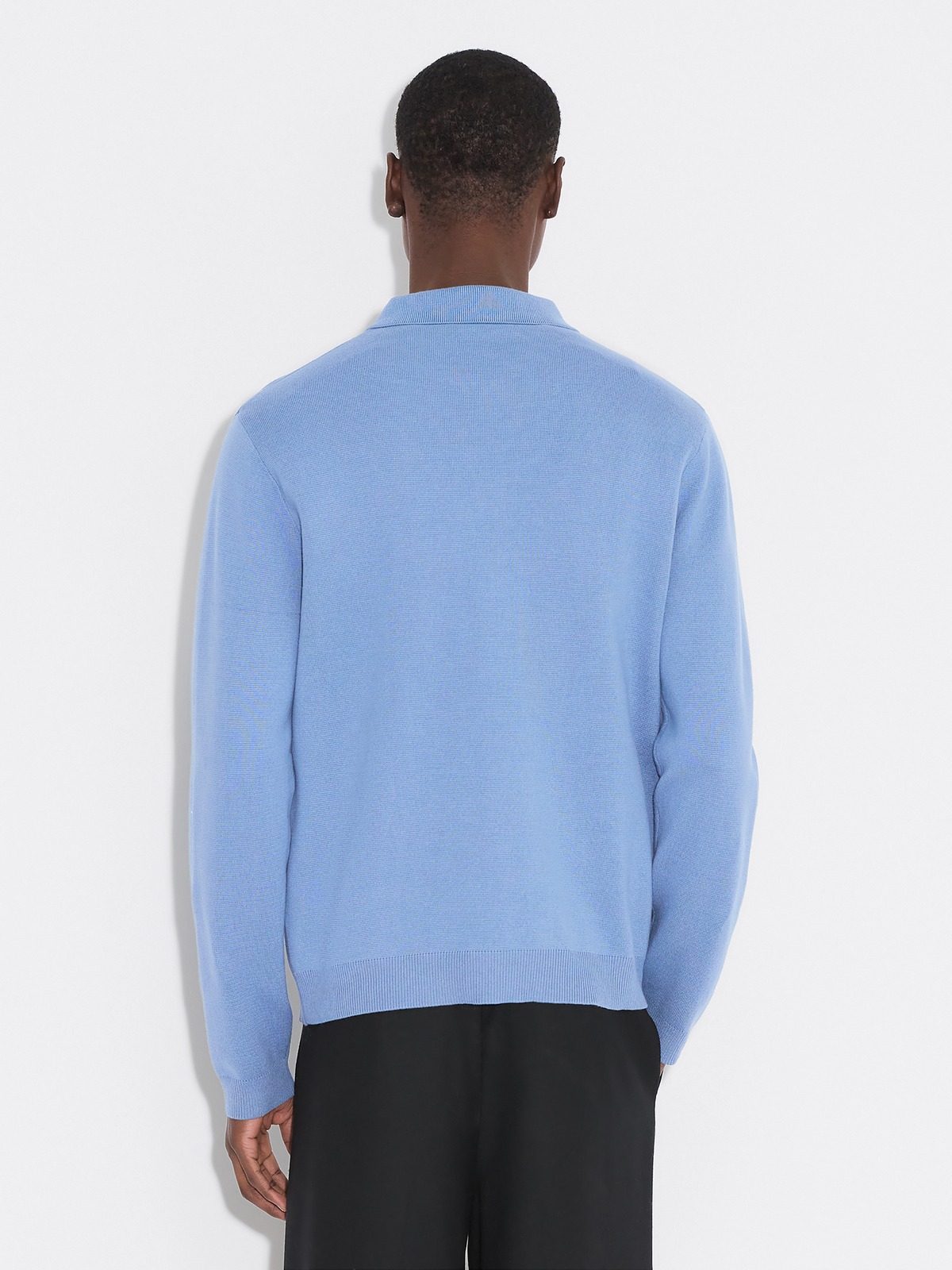 Milano Knit Half-Zip Sweater - Blue - Holzweiler