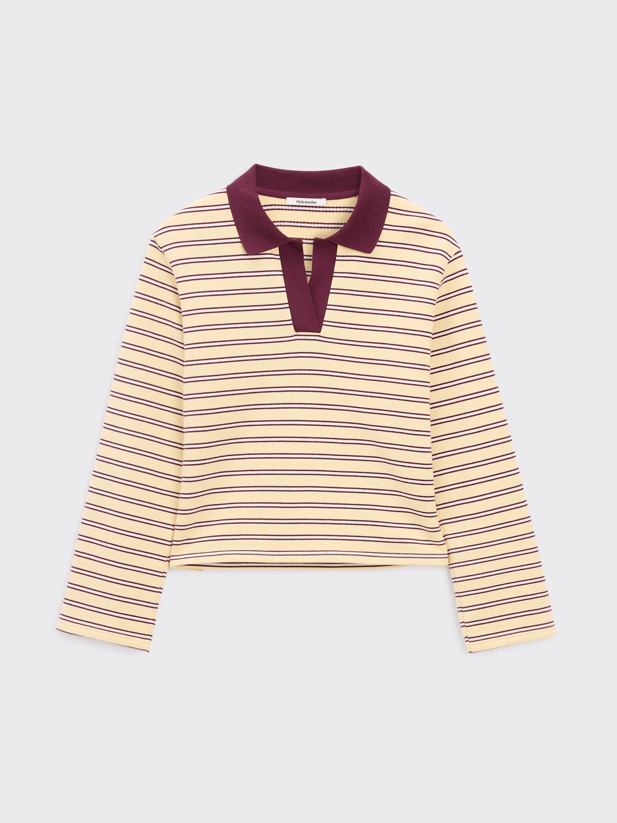 Elena Striped Polo - Lt. Yellow Stripe - Holzweiler