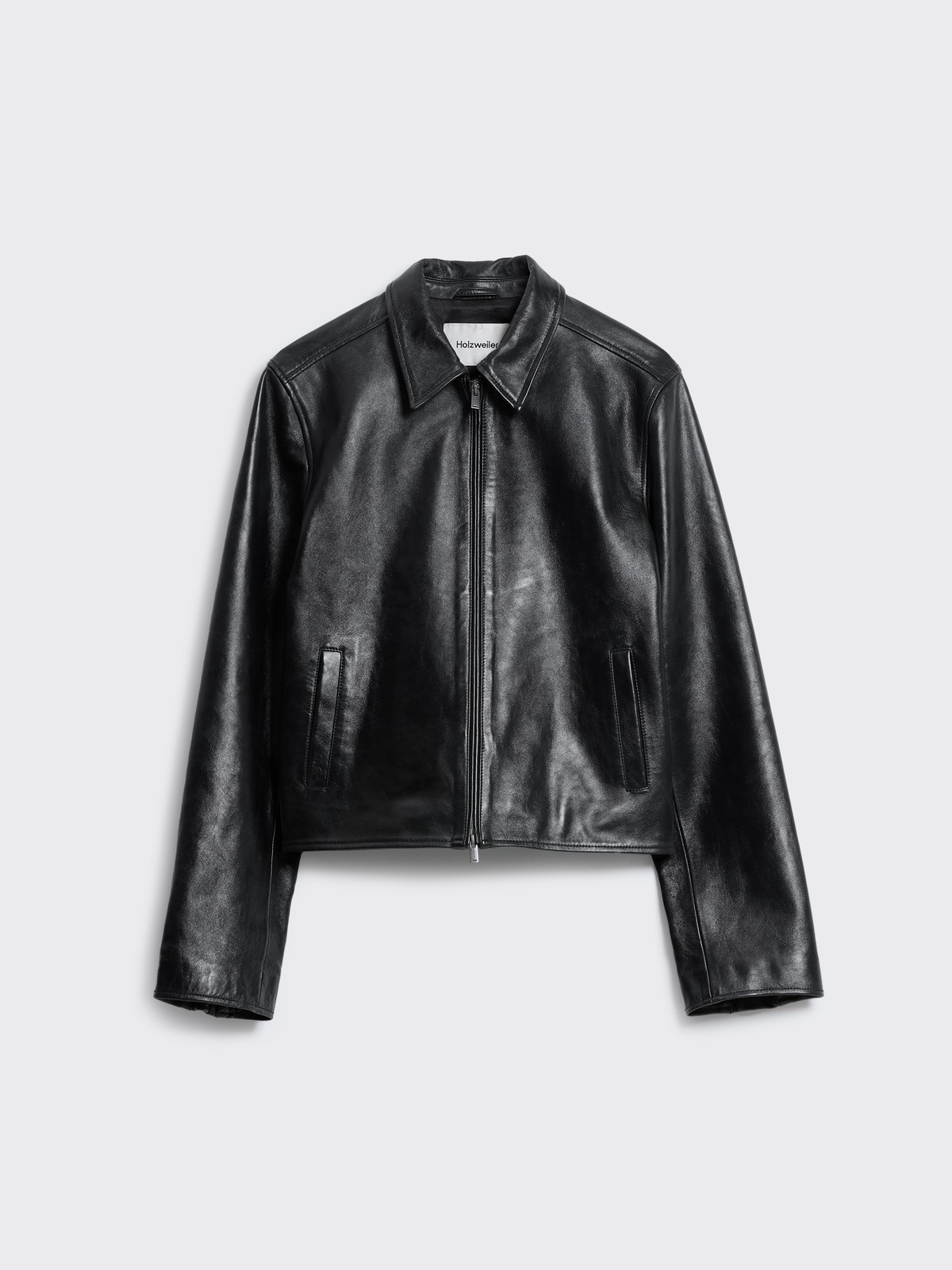 SUAVELE【LEATHER JACKET】【レザージャケット】black NOUNLESS - クラッシュフェイクレザージャケット ノワール CRASH FAKE