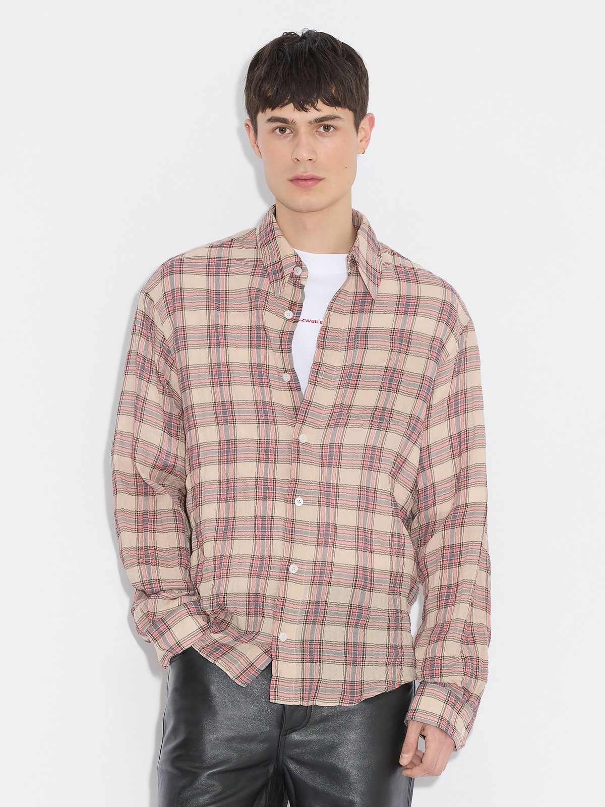 Regular-Fit Check Shirt - Pink Check - Holzweiler