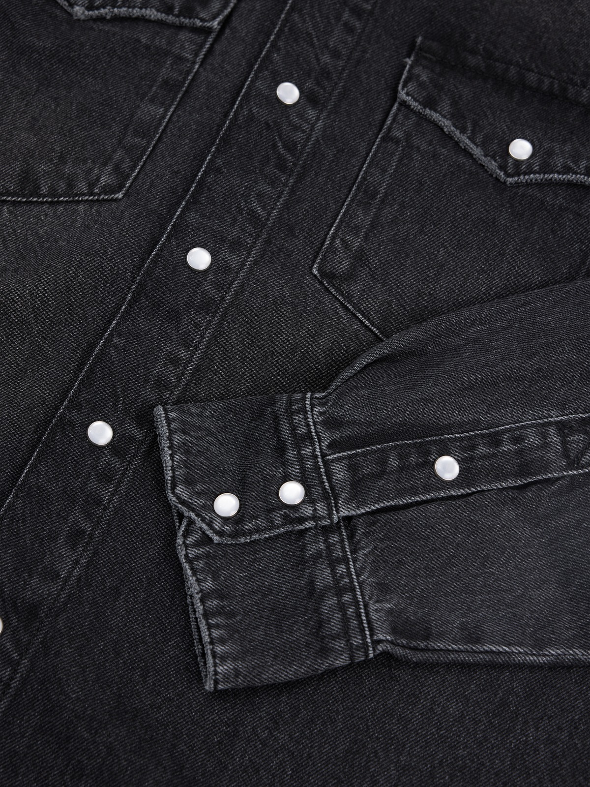 Slim-Fit Denim Shirt - Black - Holzweiler